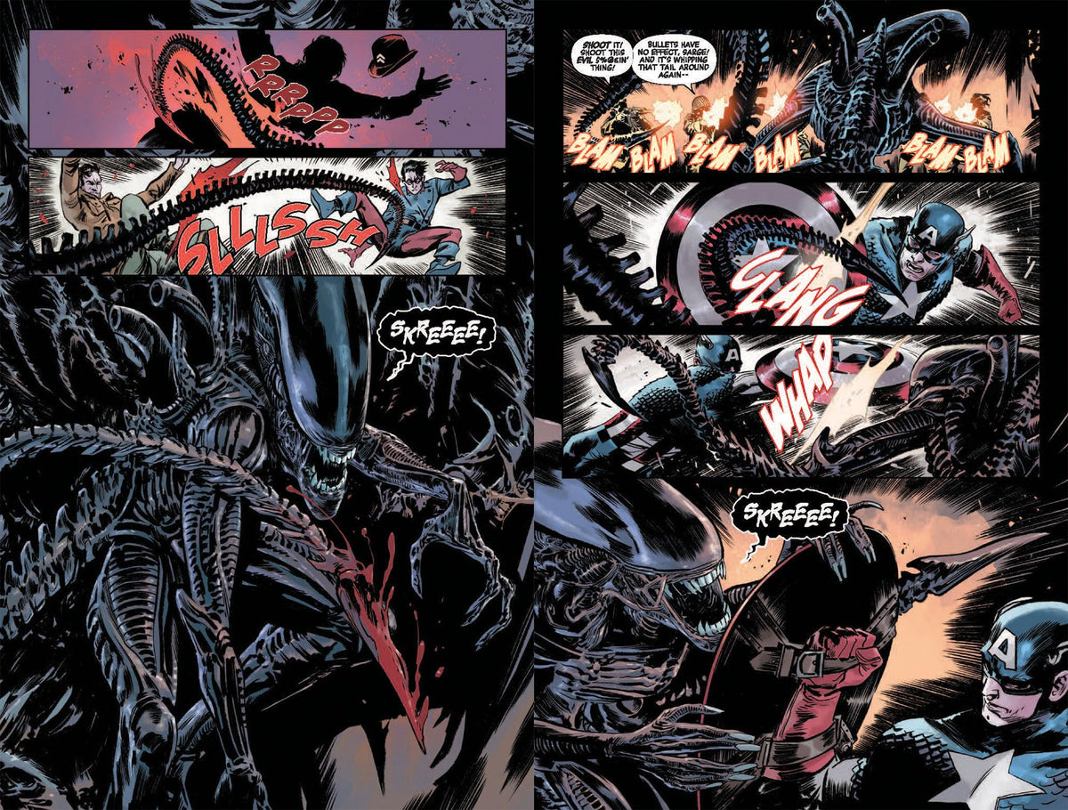 Marvel Alien vs. Captain America: 1 - Paperback, 112 Pages