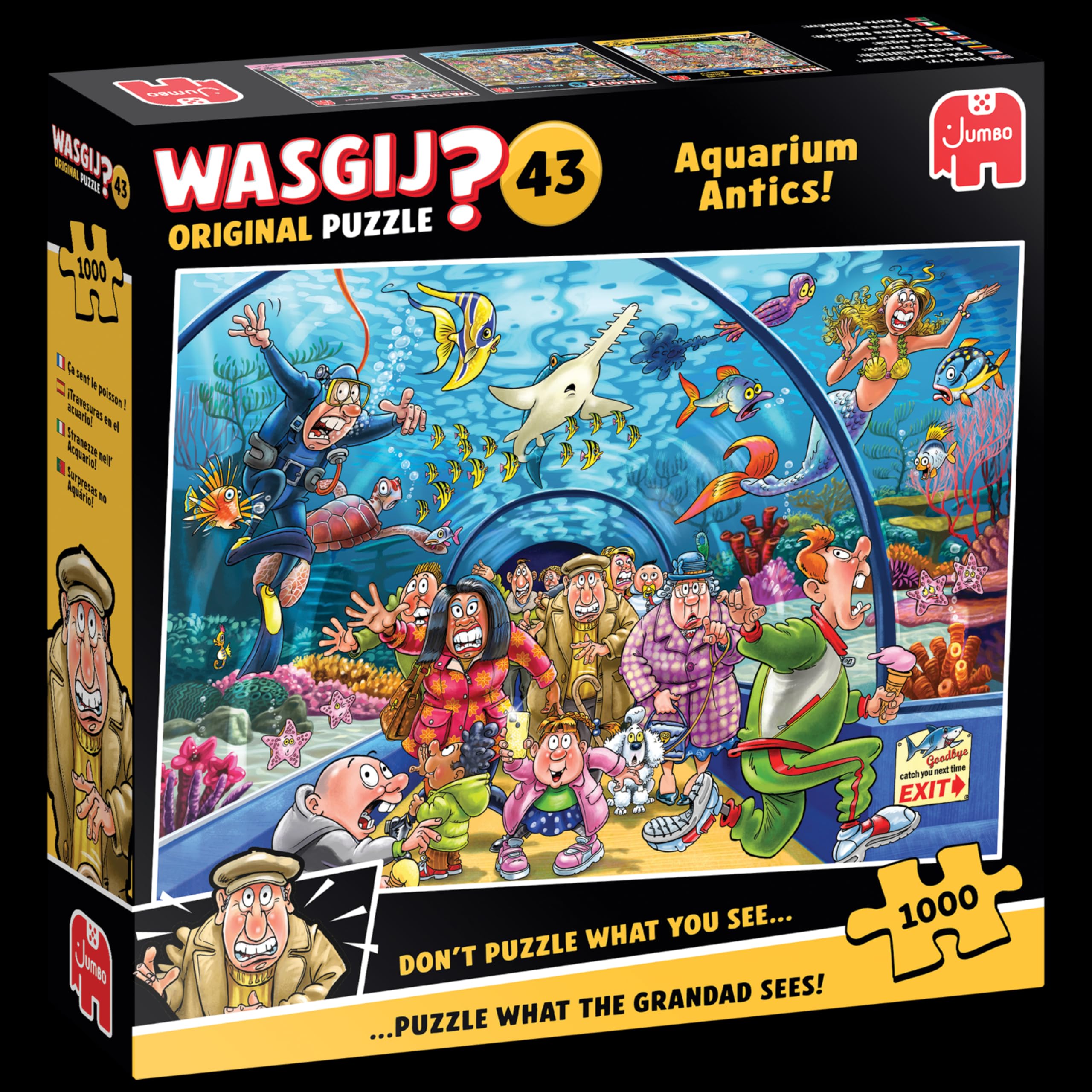 Jumbo Wasgij Original 43 - Aquarium Antics 1000 Piece Jigsaw Puzzle 4
