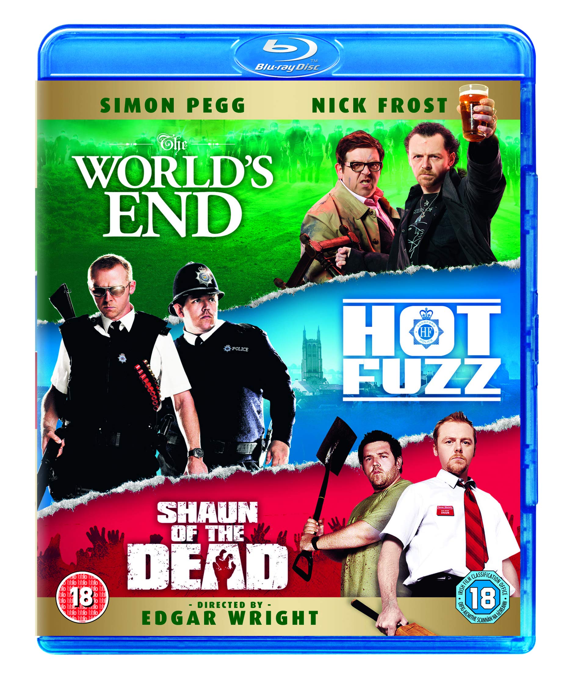 Three Flavours Cornetto Trilogy (Shaun of the Dead / Hot Fuzz / The World's End) [Blu-ray] 1
