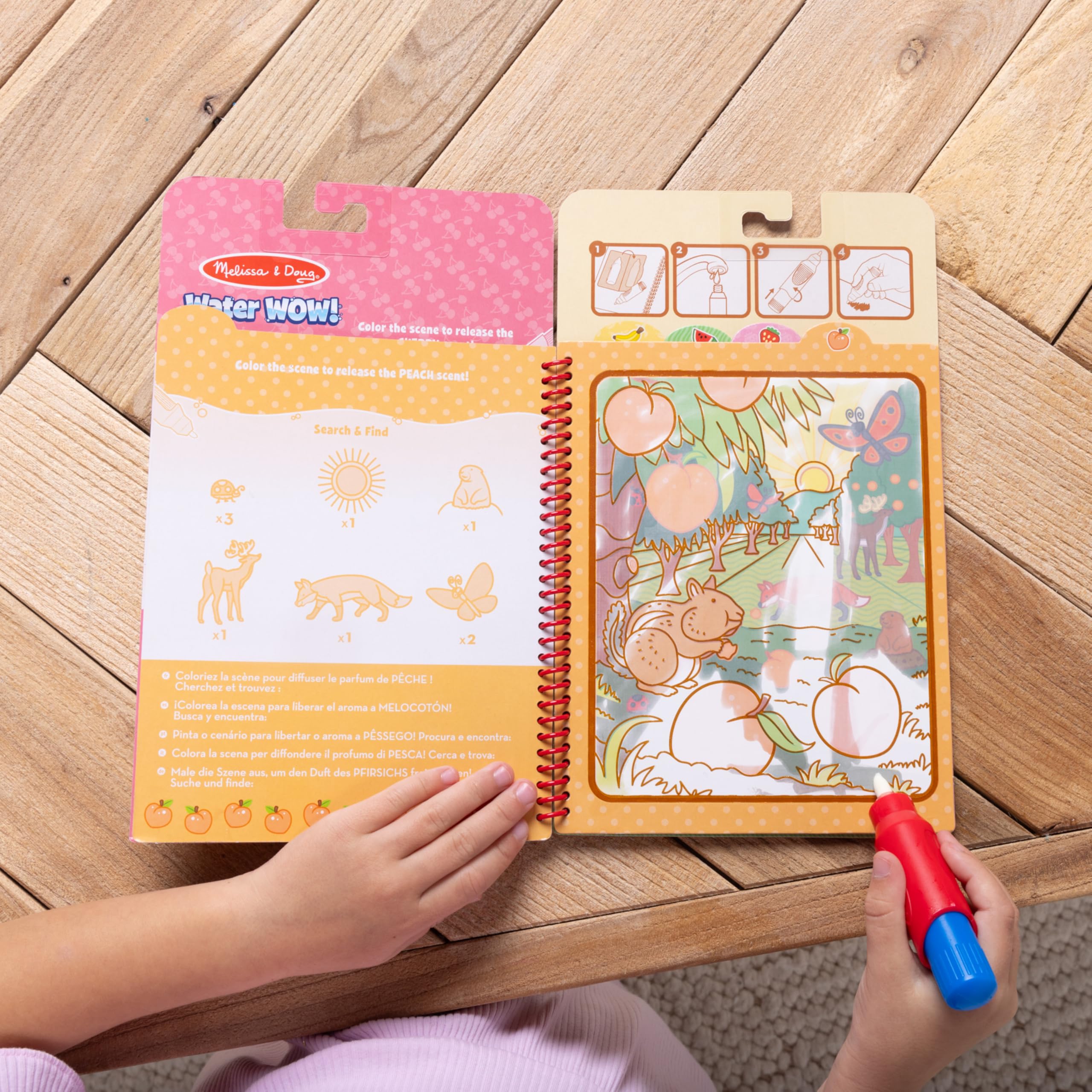 Melissa & Doug Water WOW! Fruit Scented Coloring Book | Mess-Free Reusable Pages | Ages 3-6 5
