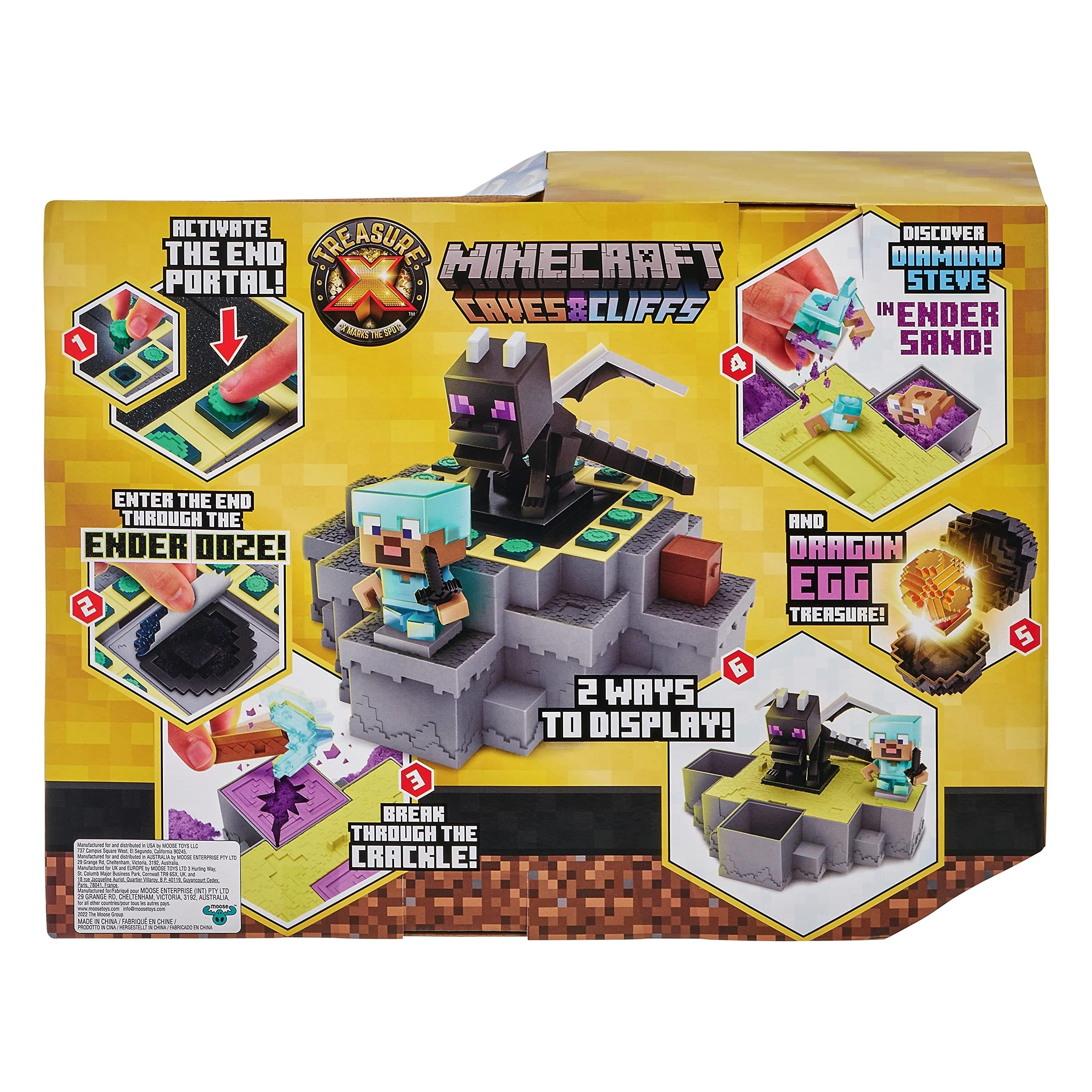 Akedo Treasure X Minecraft Caves & Cliffs - Ender Dragon Mine & Craft Playset 3
