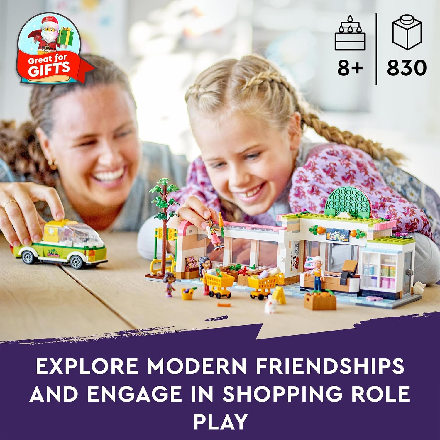 LEGO 41729 Friends Organic Grocery Store Playset - Supermarket Toy with Delivery Van & Mini-Dolls 4