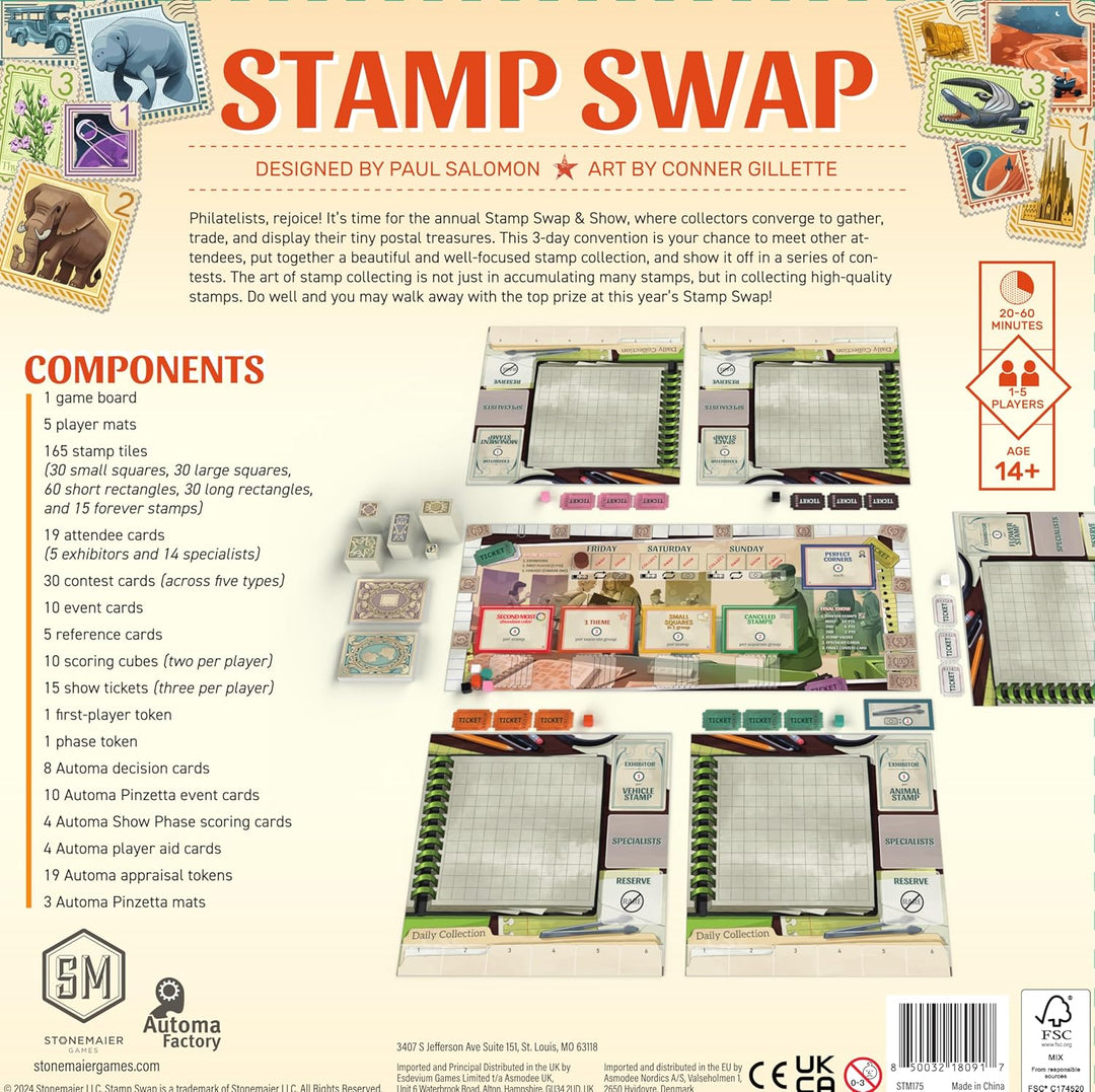 Stonemaier Games Stamp Swap Board Game