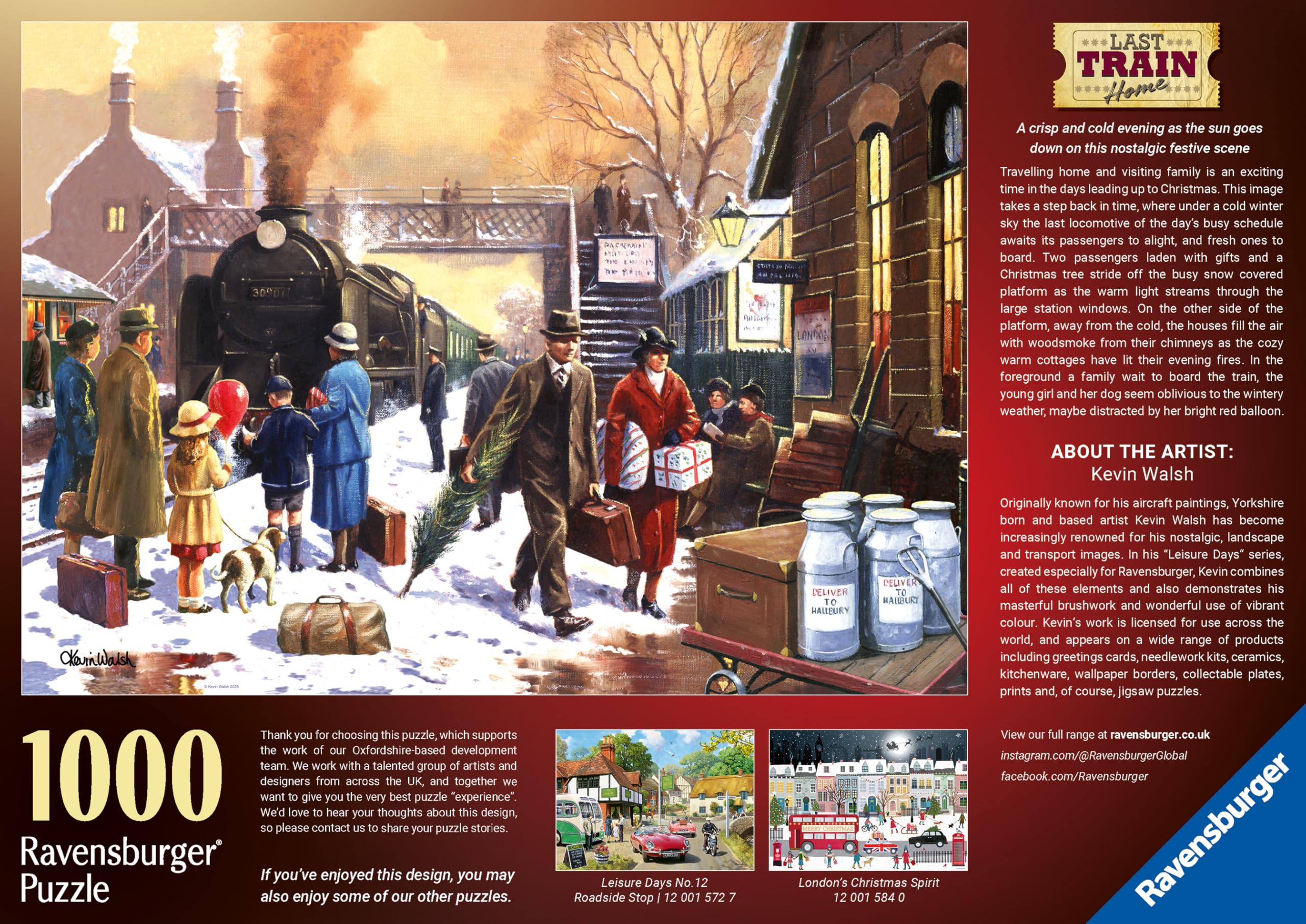 Ravensburger Last Train Home 1000 Piece Jigsaw Puzzle for Adults & Kids 12+ 3