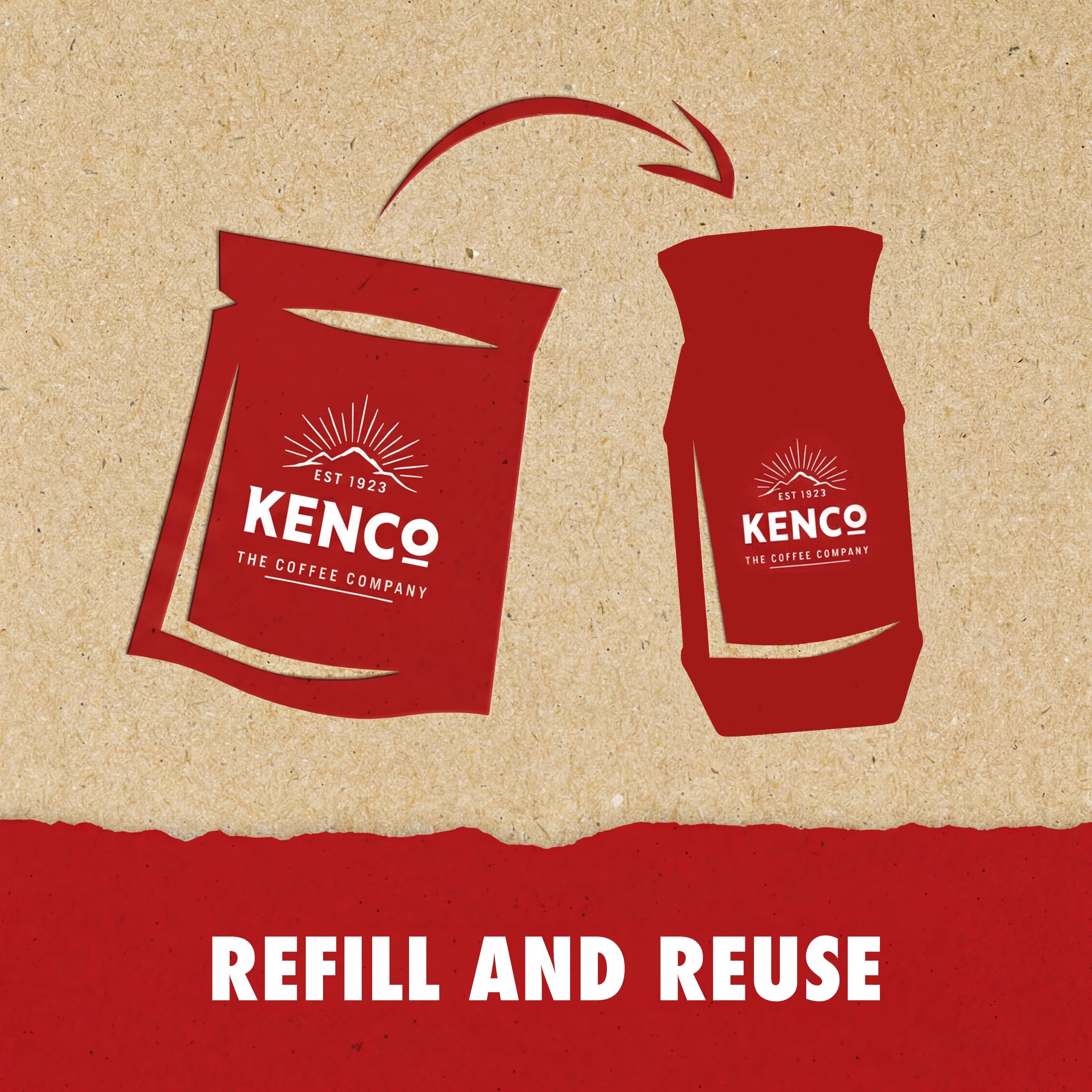 Kenco Smooth Instant Coffee Refill - 300g | Medium-Full Intensity (7) | Freeze-dried & Roast & Ground Blend 4