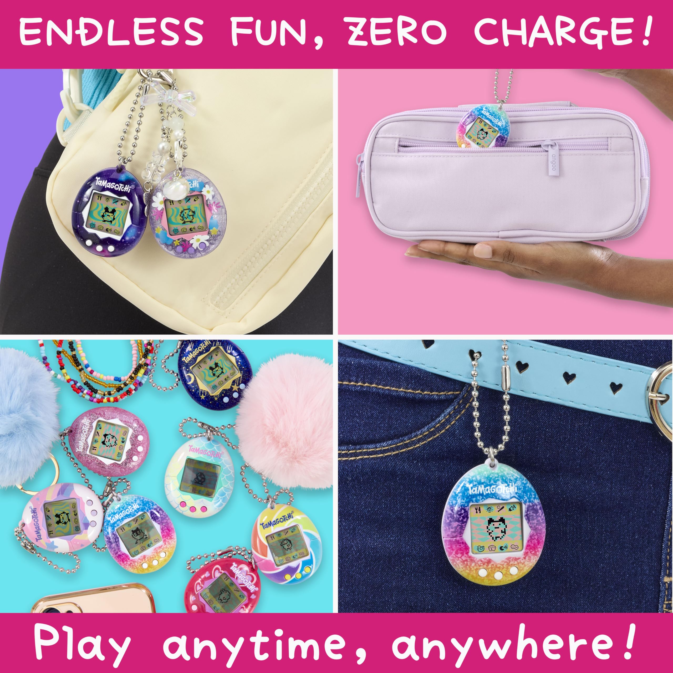 Bandai Tamagotchi Original Lots of Love Shell - Retro Electronic Pet Toy for Kids & Adults 15