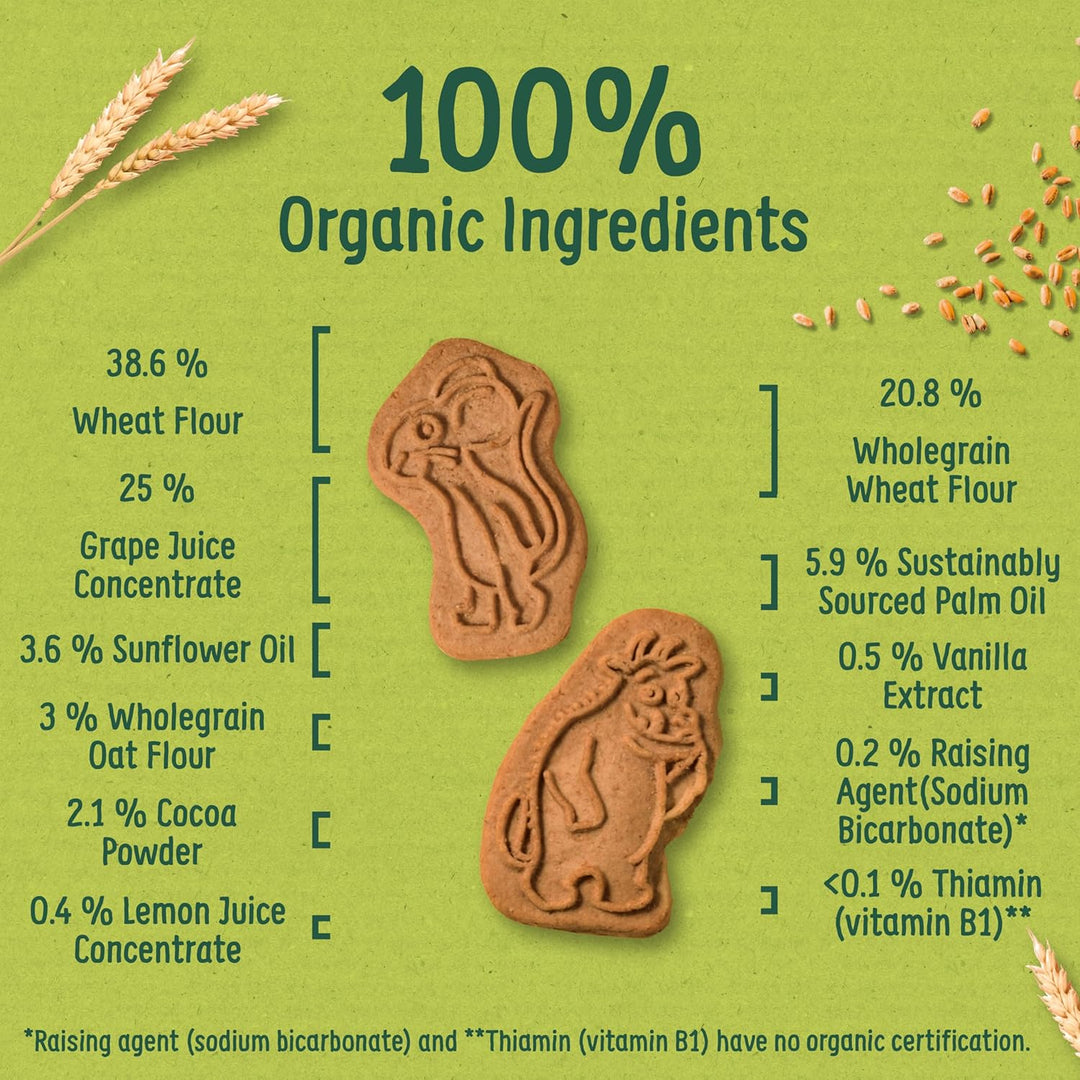 Organix - Gruffalo Biscuits Organic Cocoa & Vanilla Toddler Snacks Multipack