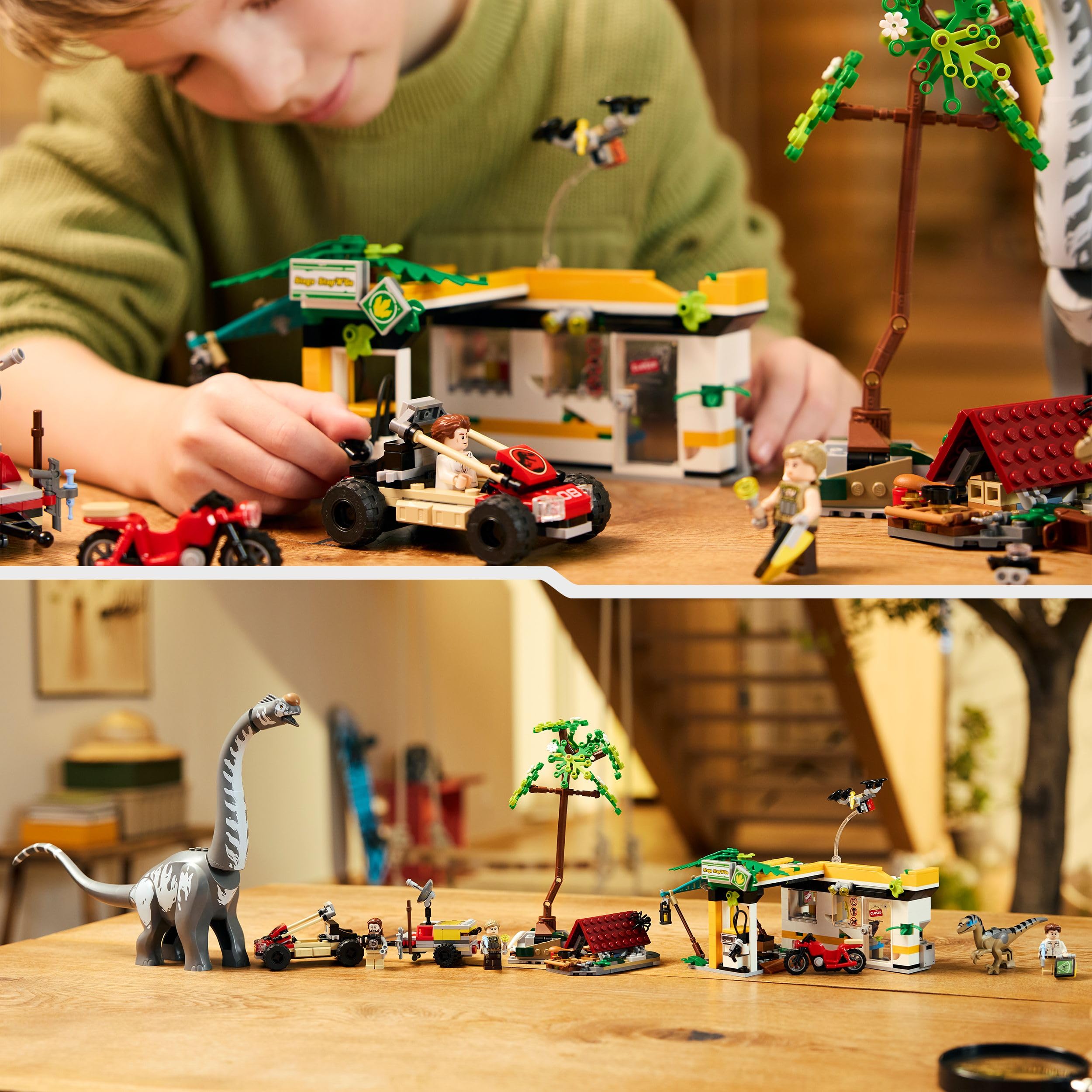 LEGO Jurassic World Raptor & Titanosaurus Tracking Mission Building Set | Ages 7+ 5