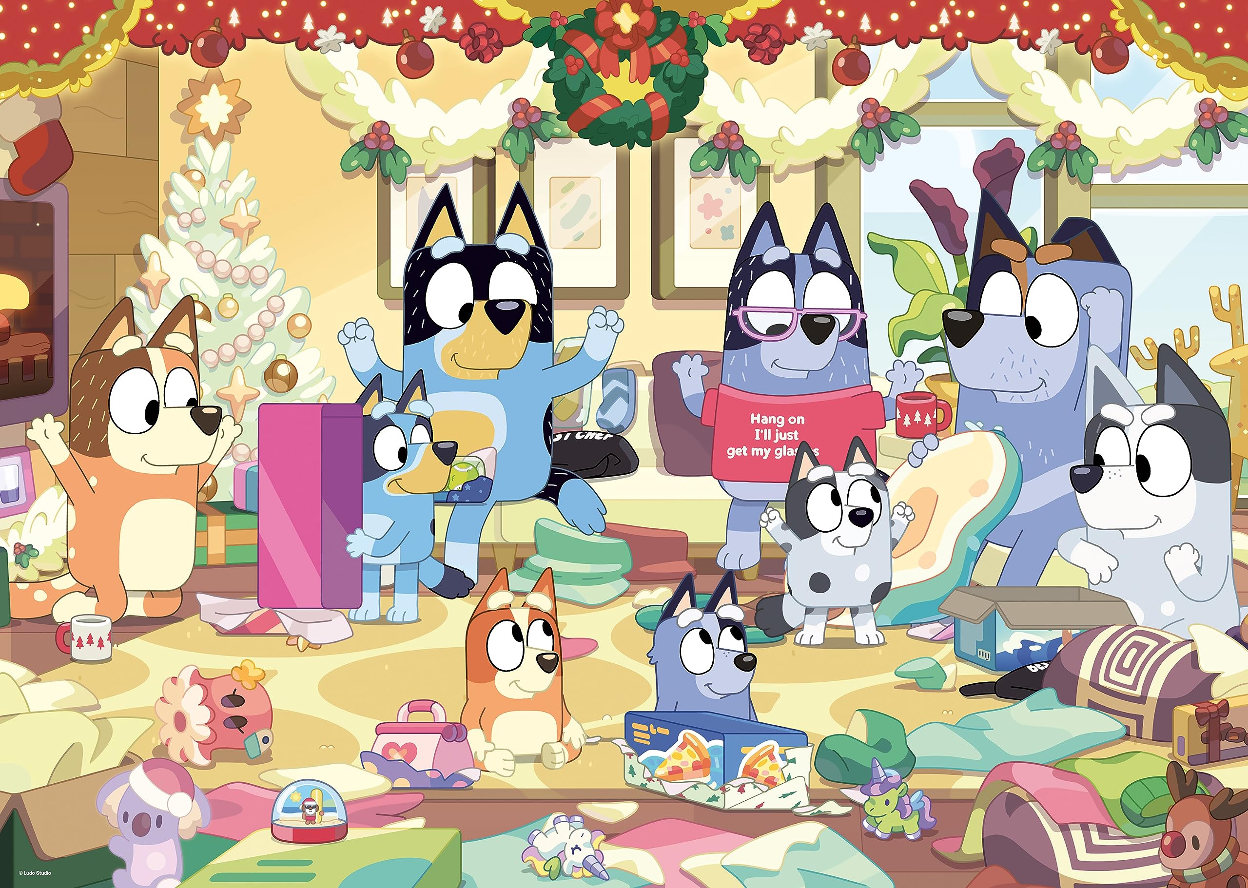 Ravensburger Bluey Christmas Special Edition 24-Piece Giant Floor Puzzle for Kids 3 Years Up 2