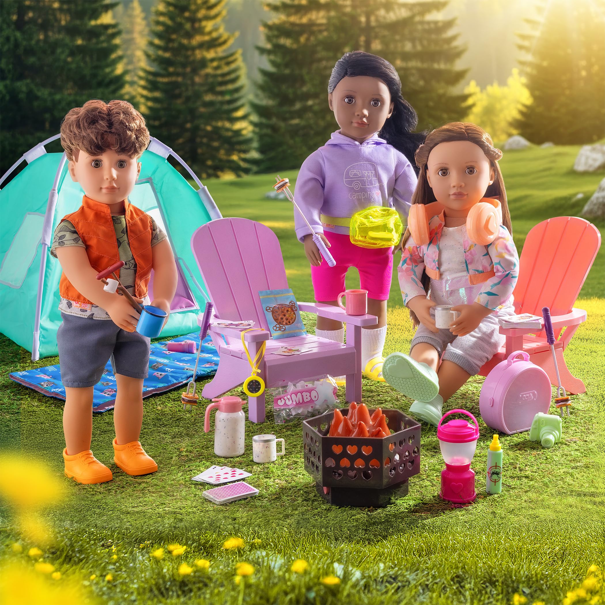 Our Generation Happy Camper - Camping Playset for 18" Dolls 8
