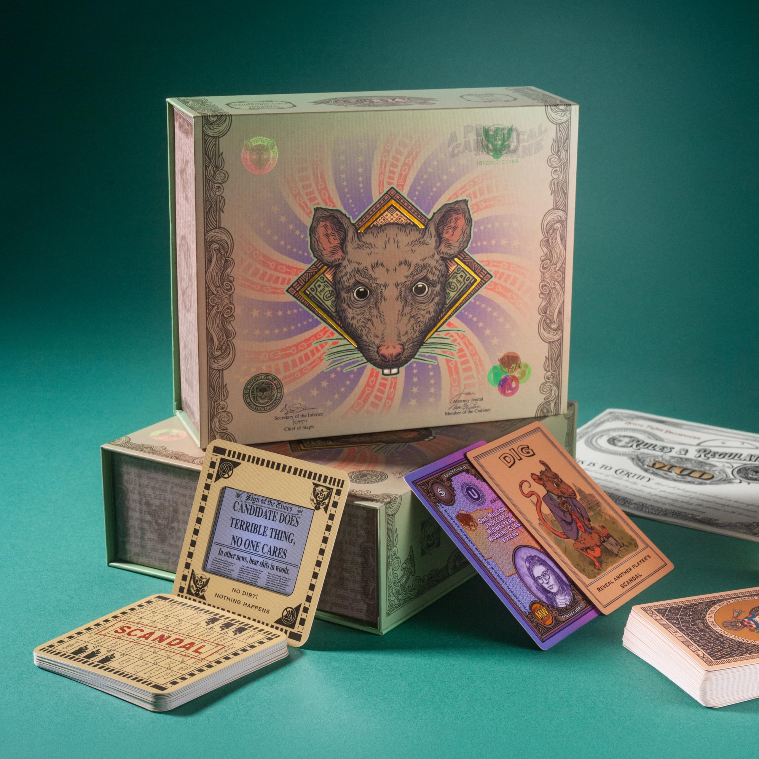 Pillbox Games MUD Board Game | Ages 14+ | 2-6 Players | 20-40 Min Playtime 3