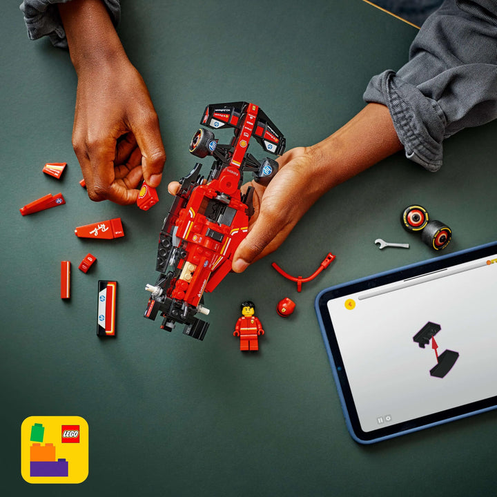 LEGO Speed Champions Ferrari SF-24 F1 Race Car Toy with Driver Minifigure - Building Set for Ages 10+