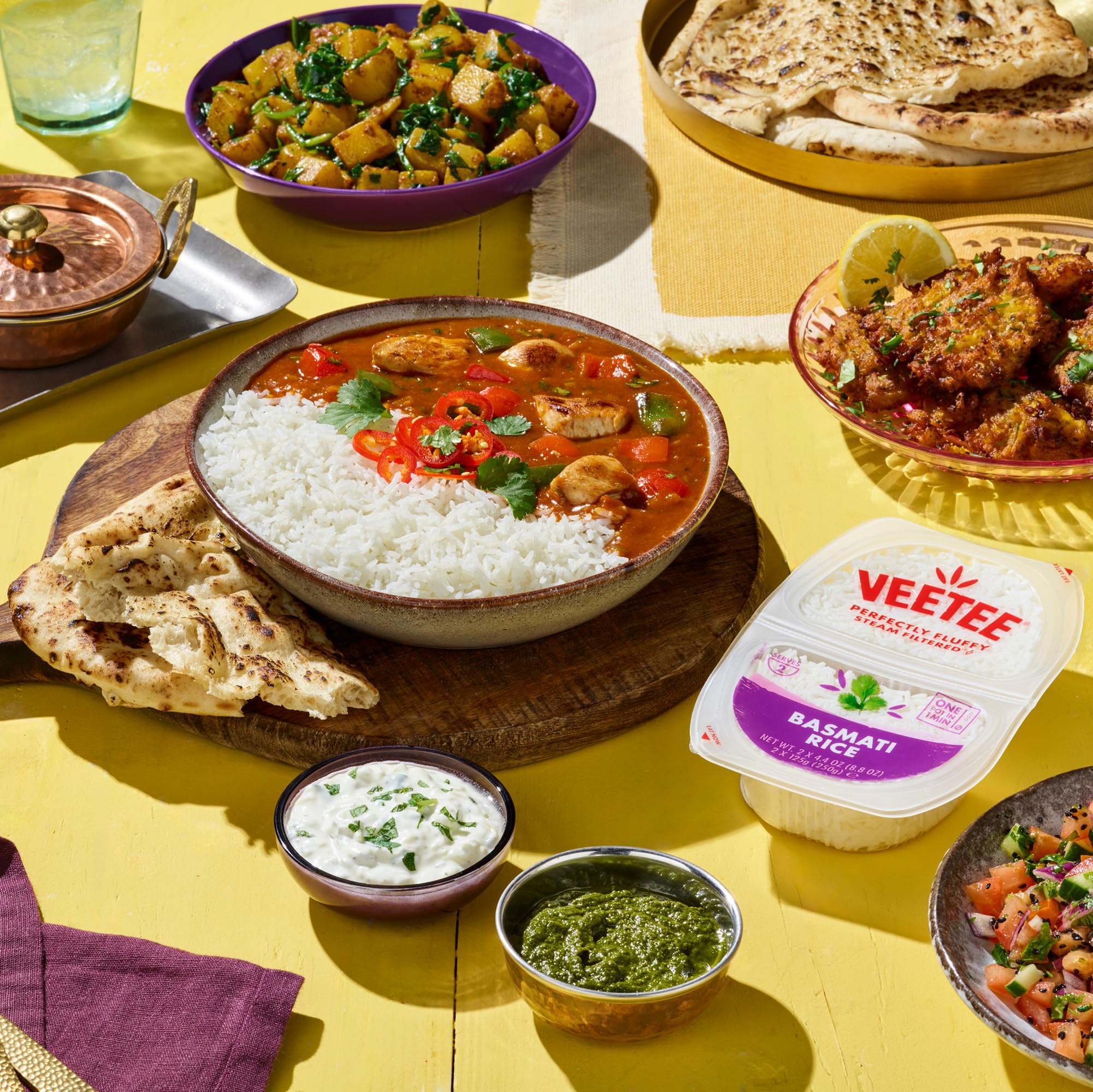 VEETEE Basmati Rice Pots - 6 x 250g Microwave Rice Pots | Steamed Basmati Rice | Ready in 60 Seconds 4