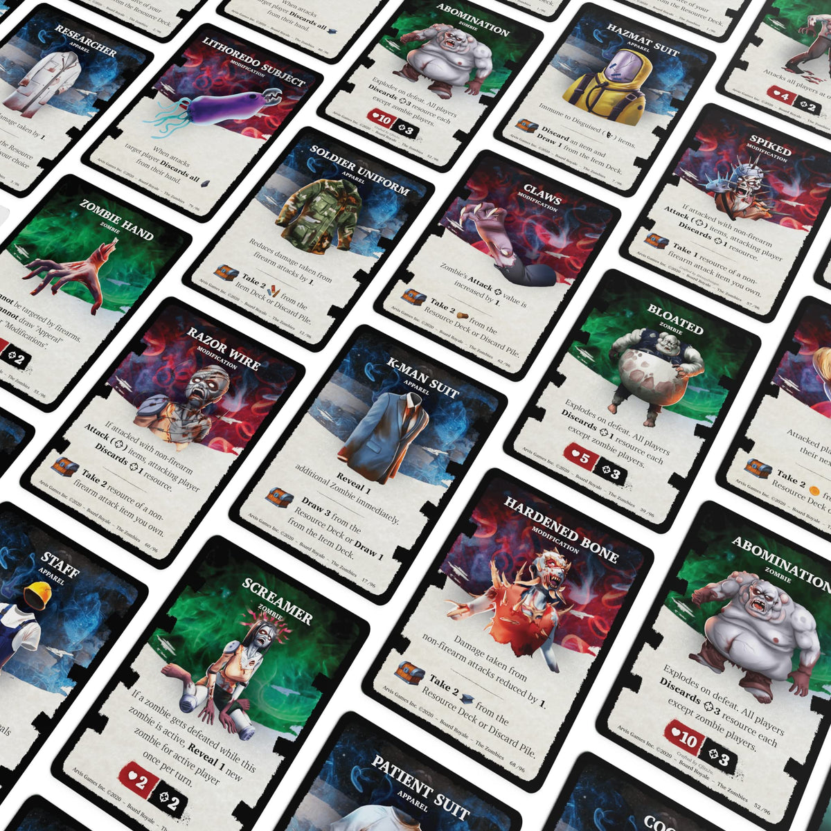 Arvis Board Royale: The Island Zombies Expansion - Survival Card Game | 1-6 Players | Ages 13+