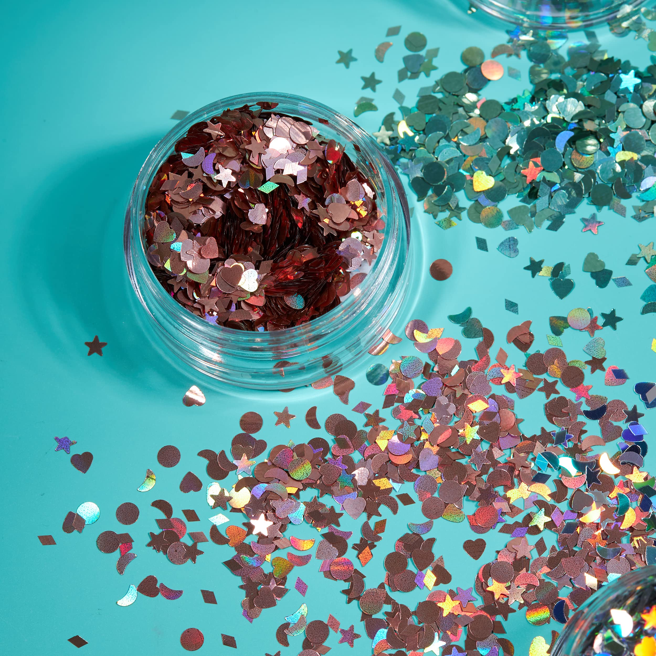 Moon Glitter Holographic Glitter Shapes - Purple | Cosmetic Grade | 3g 8
