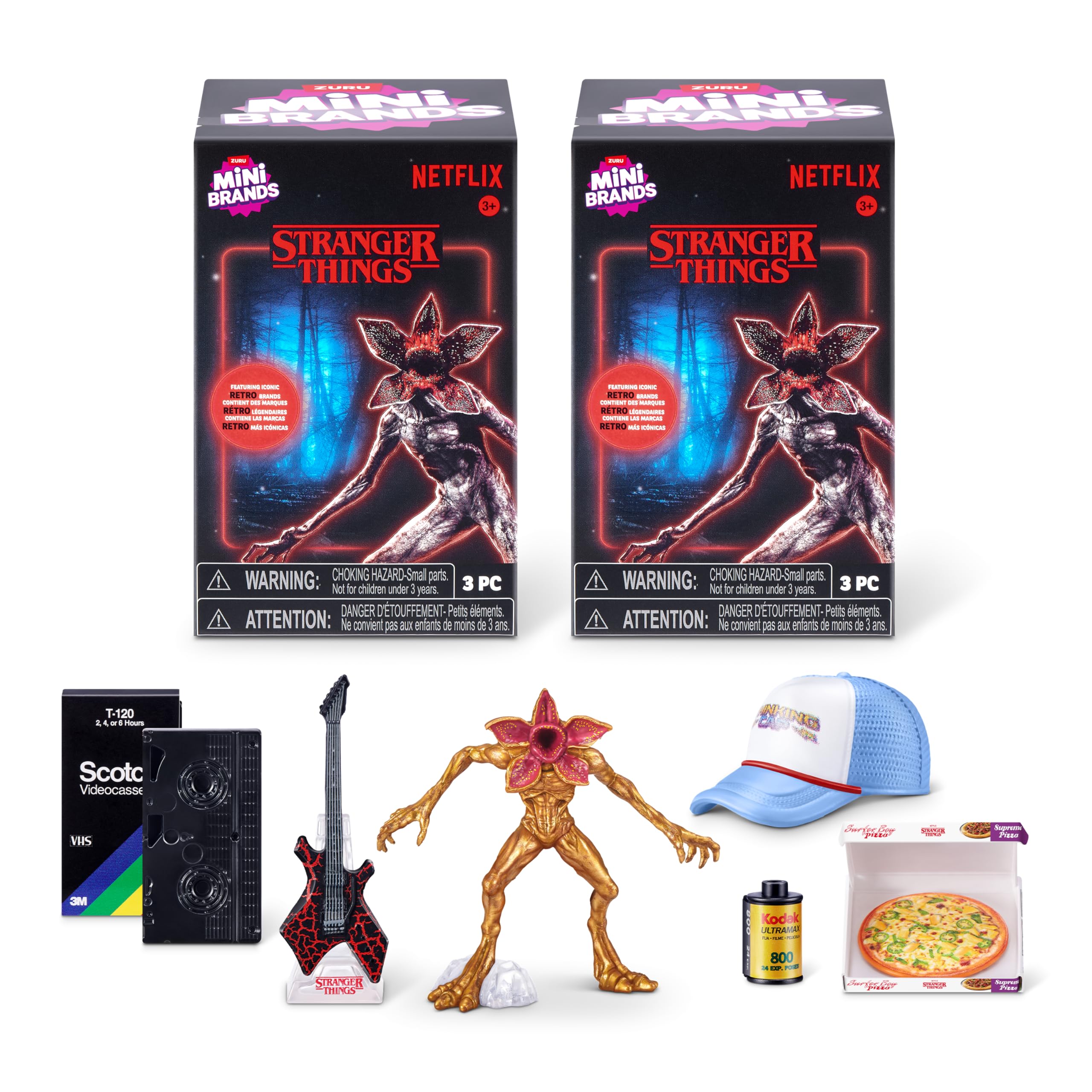 Mini Brands Stranger Things Blind Box 2 Pack by ZURU | 20+ Minis to Collect