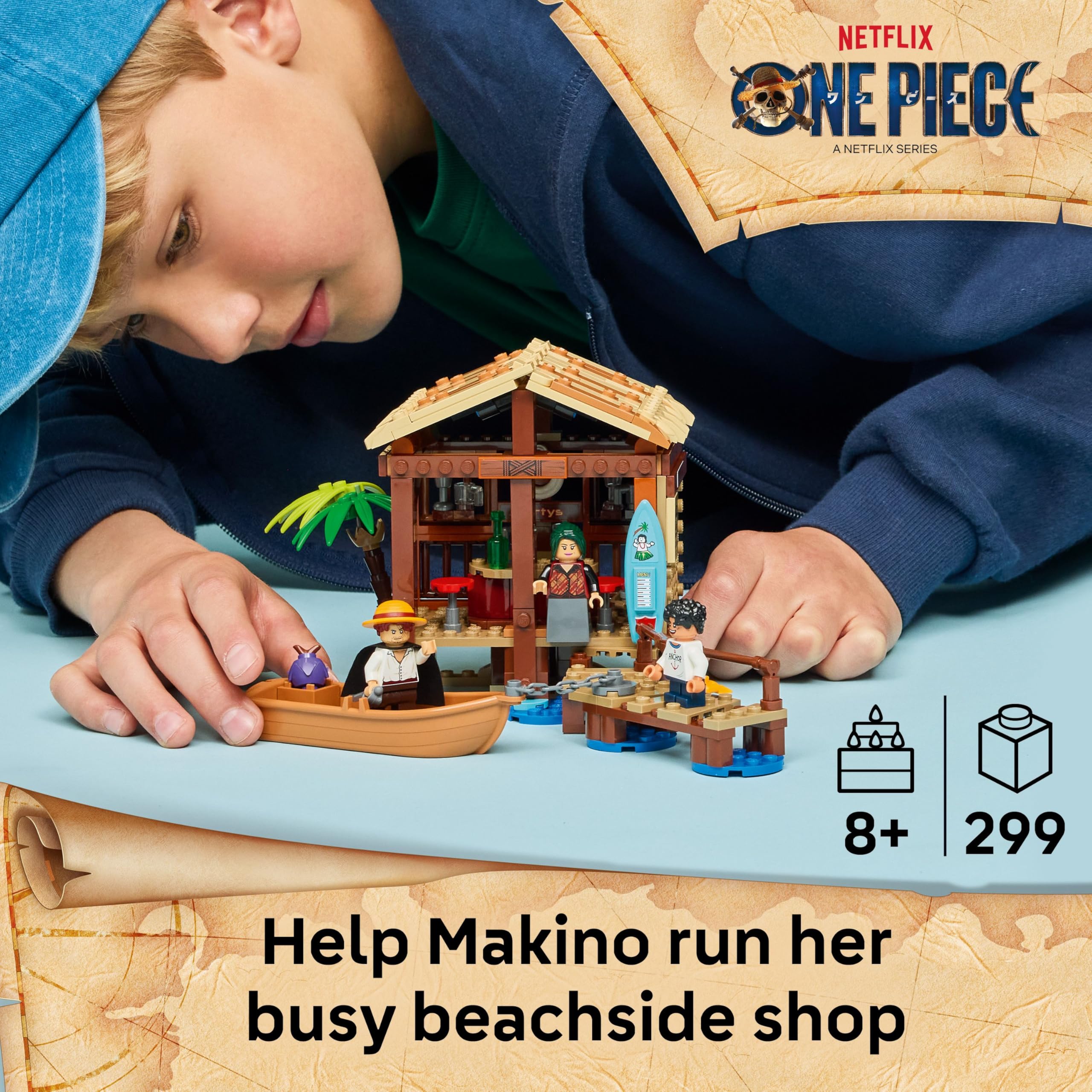LEGO ONE PIECE Windmill Village Hut Building Set 75636 | Ages 8+ | Includes Luffy, Shanks & Makino Minifigures 2