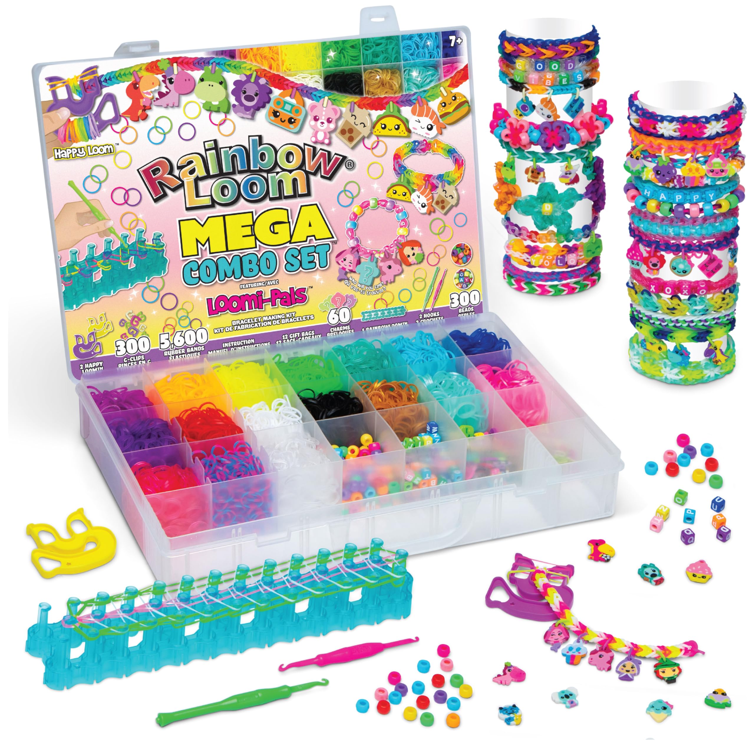 Rainbow Loom Loomi-Pal Mega Combo Jewellery Maker Kit | 5600 Bands, Charms & Beads | Ages 7+
