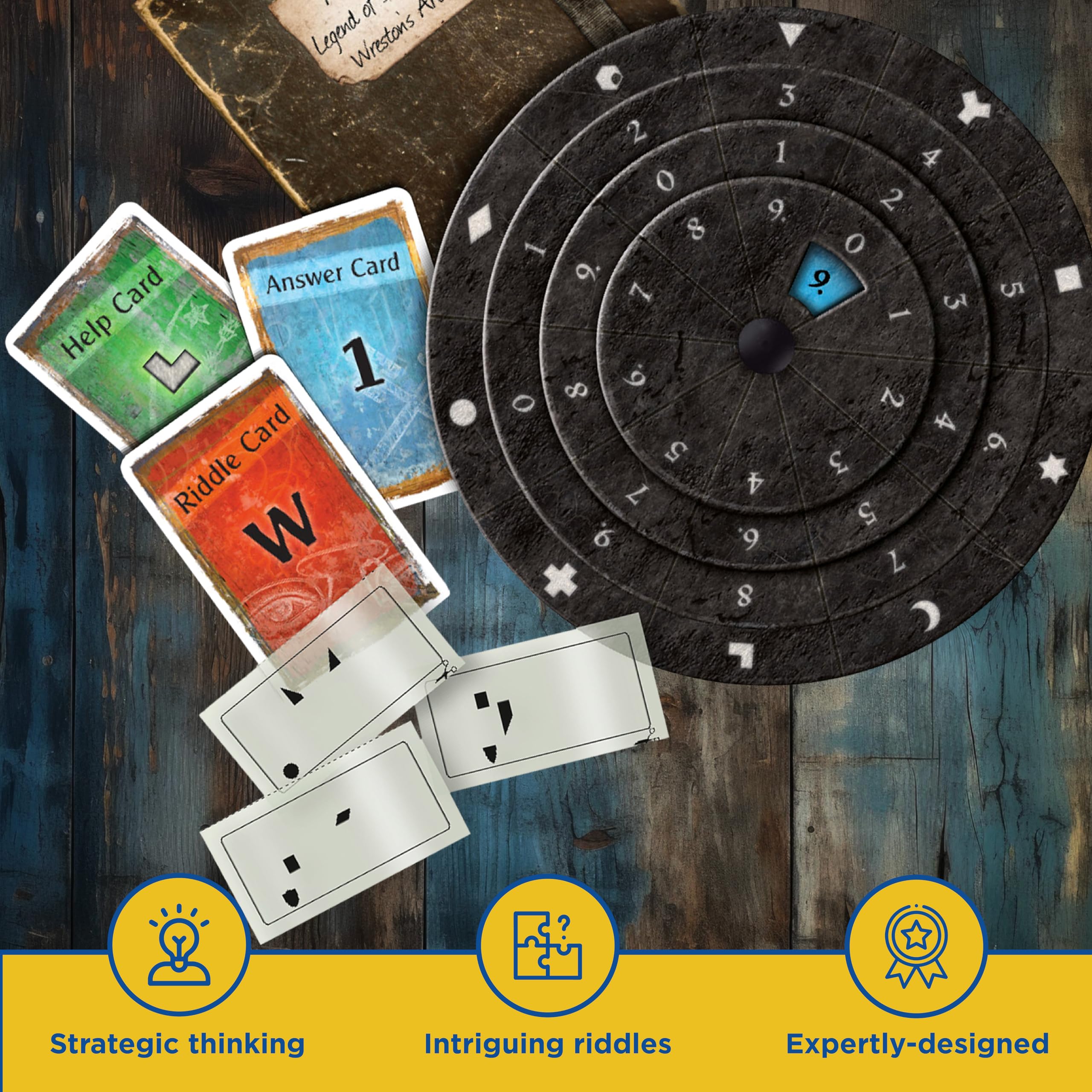 Thames & Kosmos EXIT: The Cemetery Of The Knight Escape Room Game | 1-4 Players | Ages 12+ | 120 Minutes 6