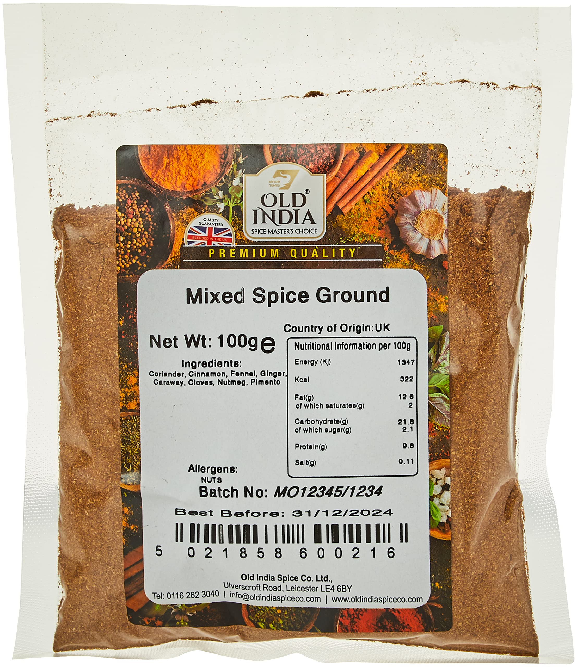 Old India Mixed Spice Ground 100g 4