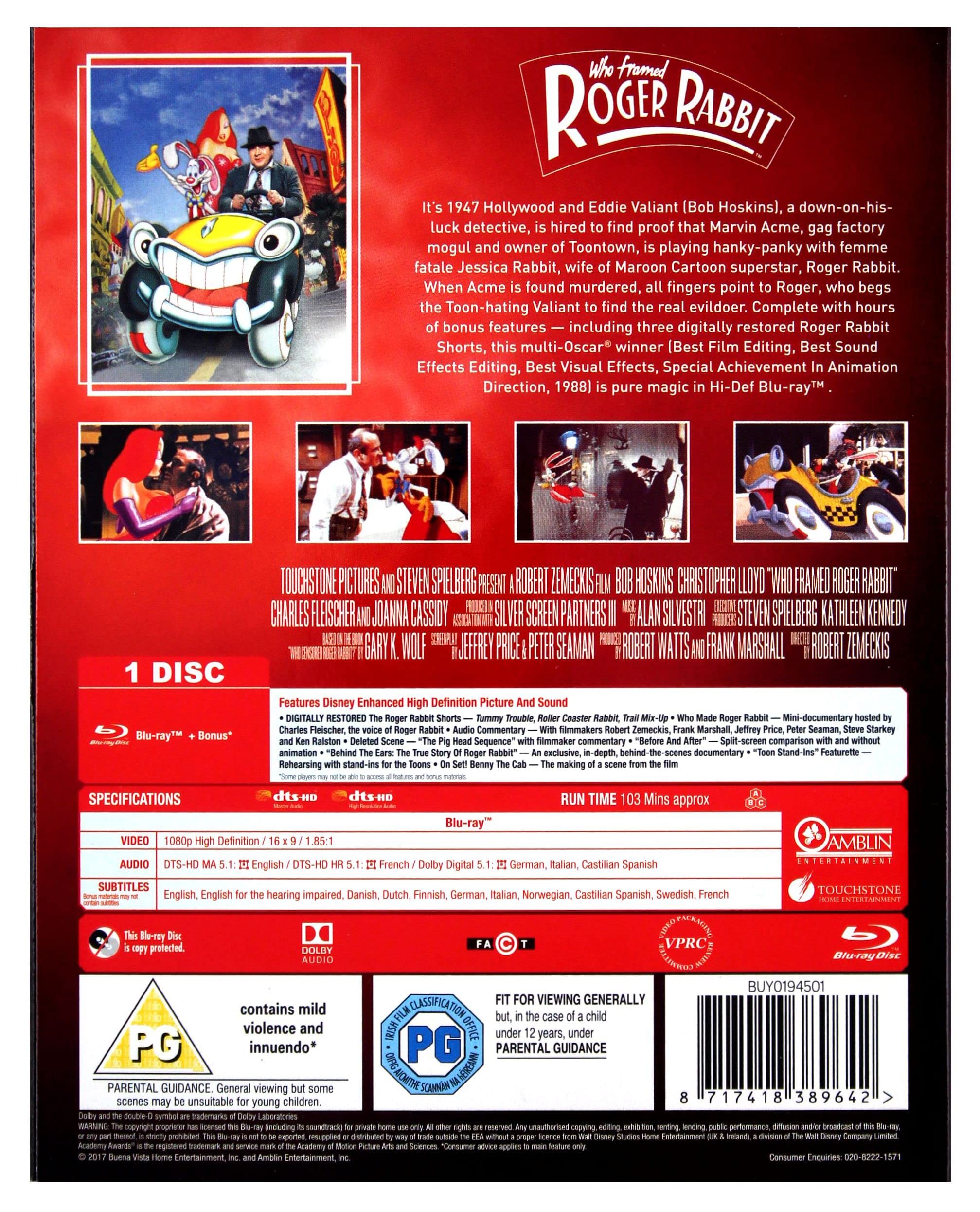 Who Framed Roger Rabbit [Blu-ray] 3