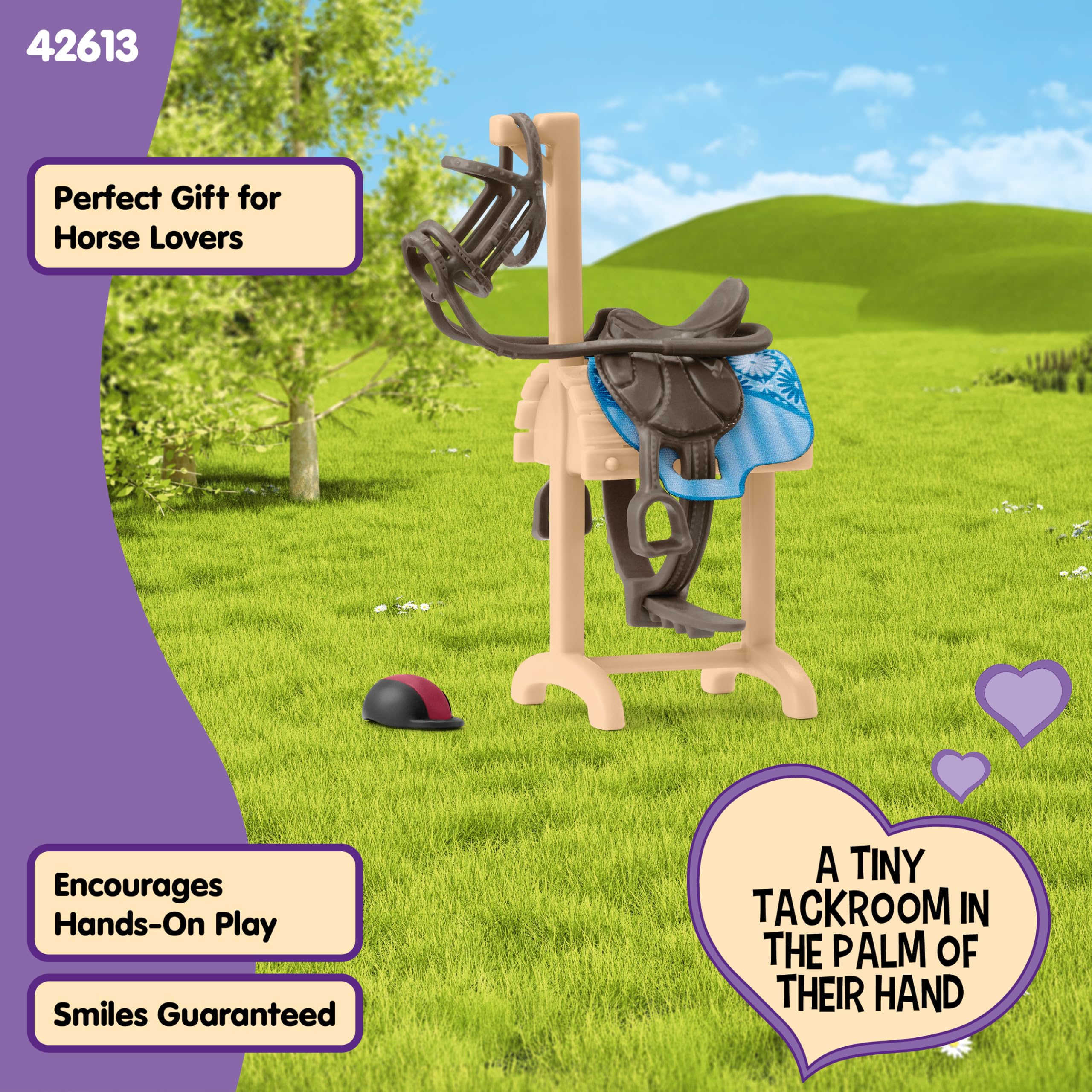 Schleich Horse Club Accessories Horse Transporter - Detachable Halter, Removable Saddle | Ages 5+ 5
