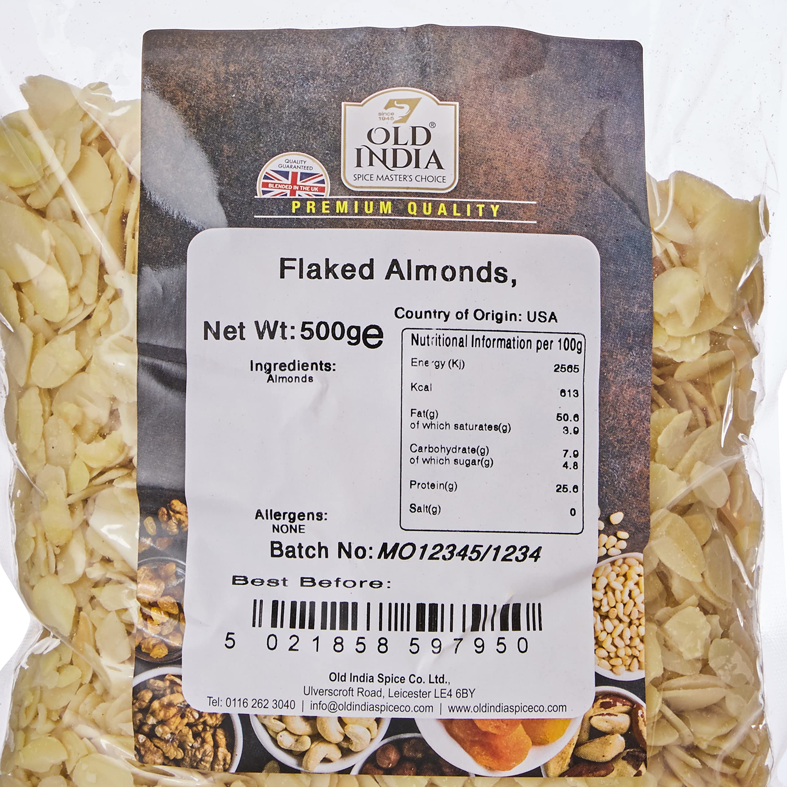 Old India Flaked Almonds - 100% Natural, Additive-Free | 500g 2