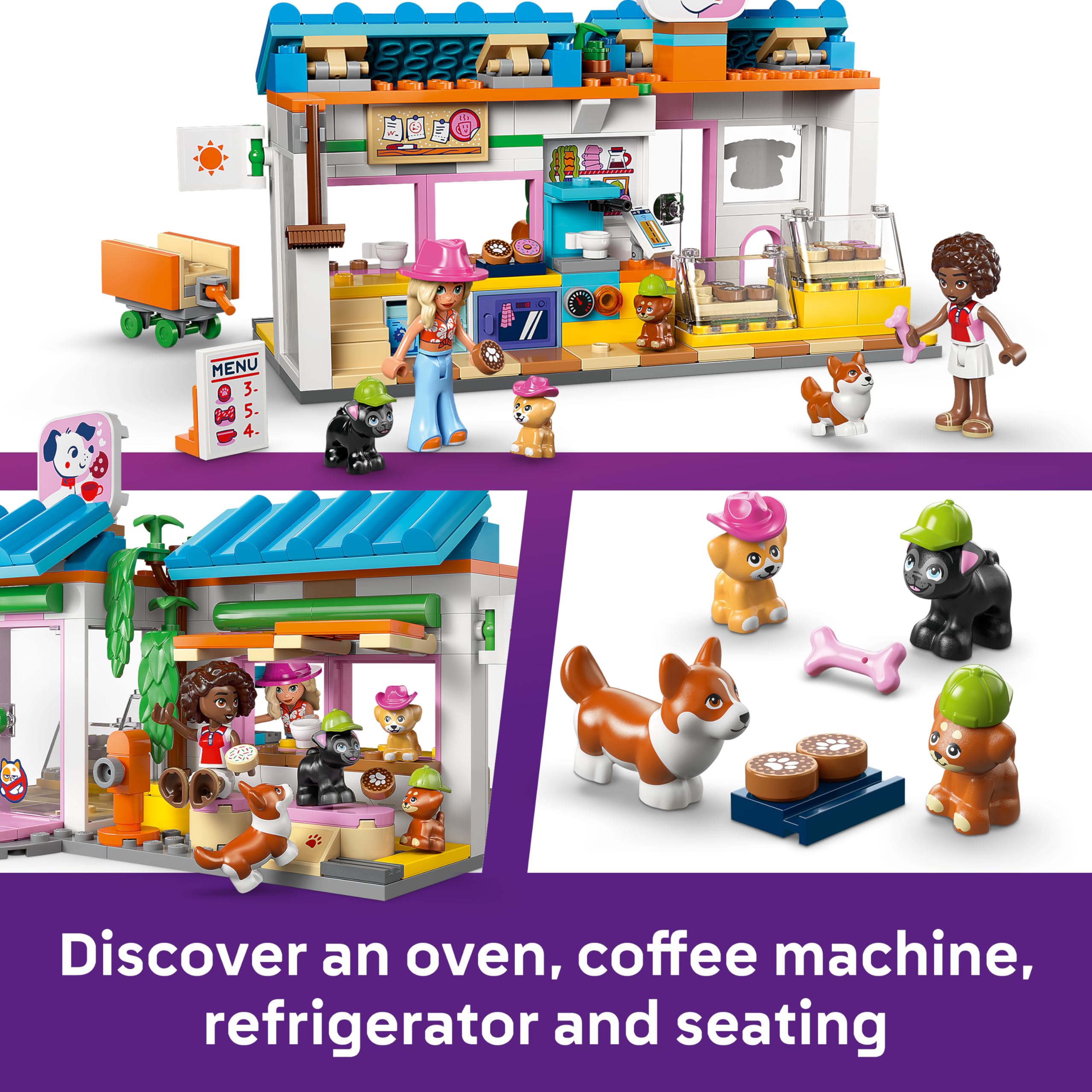 LEGO Friends Dog Treats Bakery Set 42677 | 2 Mini Dolls, 4 Animal Figures | Ages 6+ 5