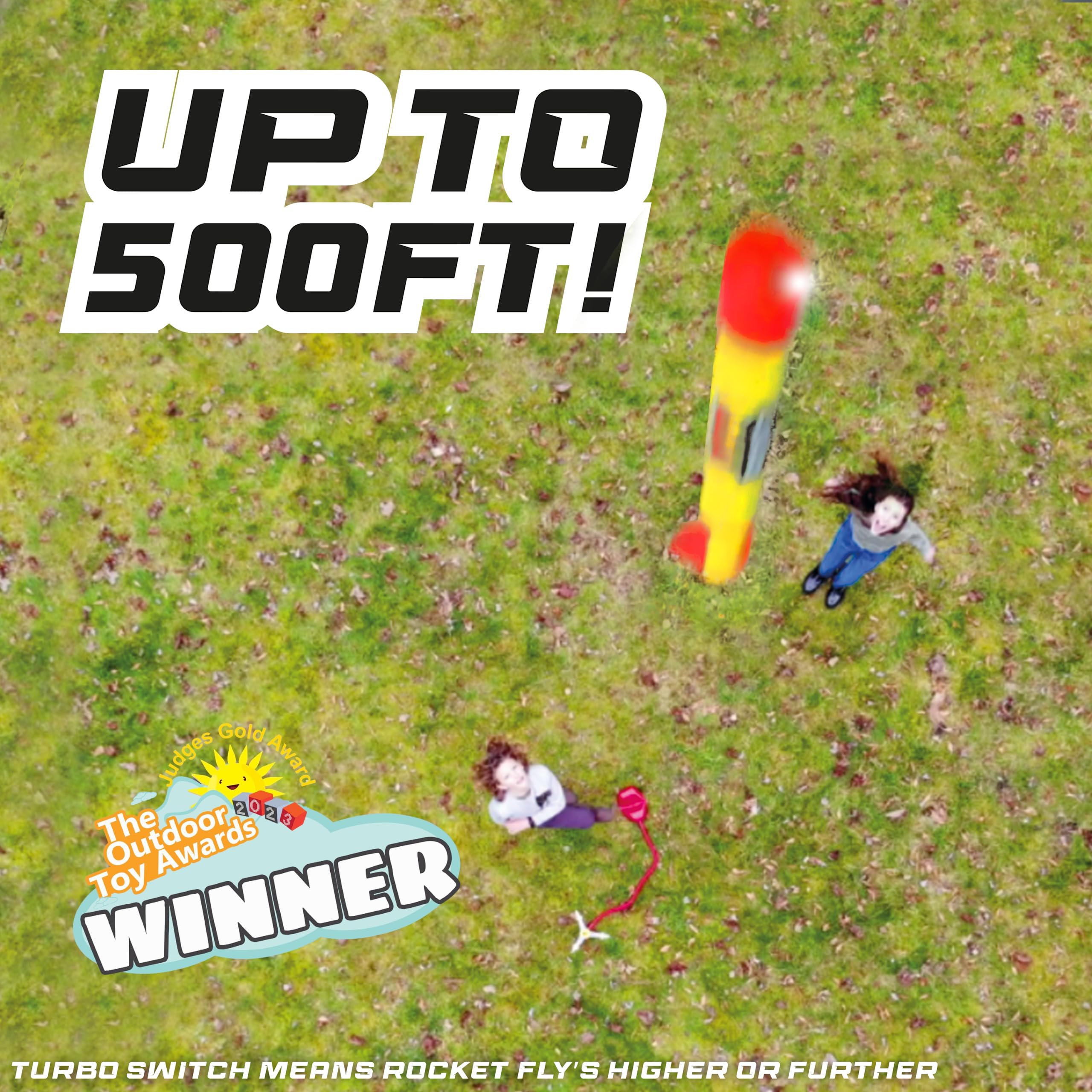 WOW! STUFF HYPR Rocket 500 - Highest Flying Stamp Rocket | Up to 500 ft | Ages 5+ 6