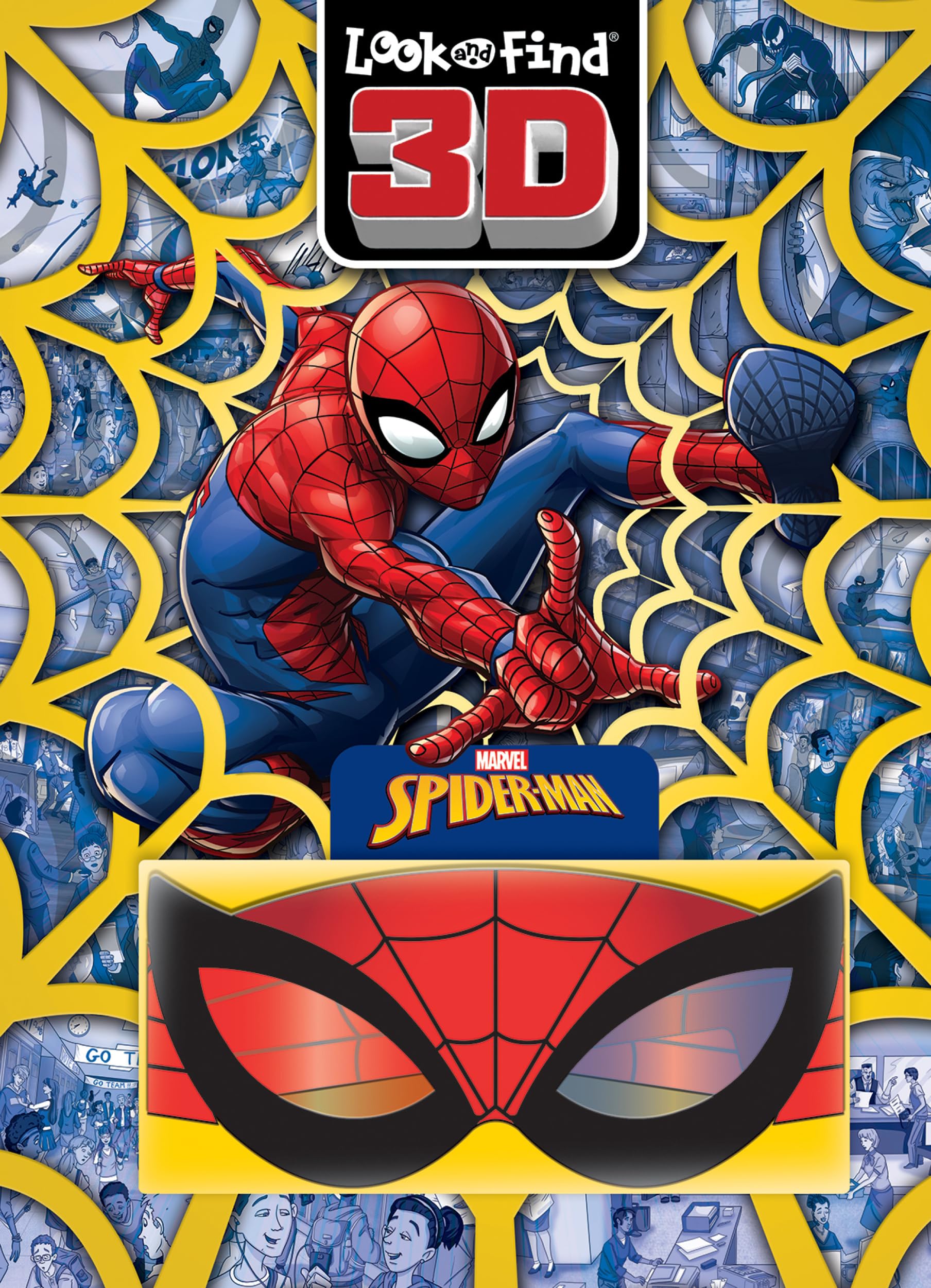 PI Kids Marvel Spider-Man Look & Find 3D Book - Ages 4-8 1