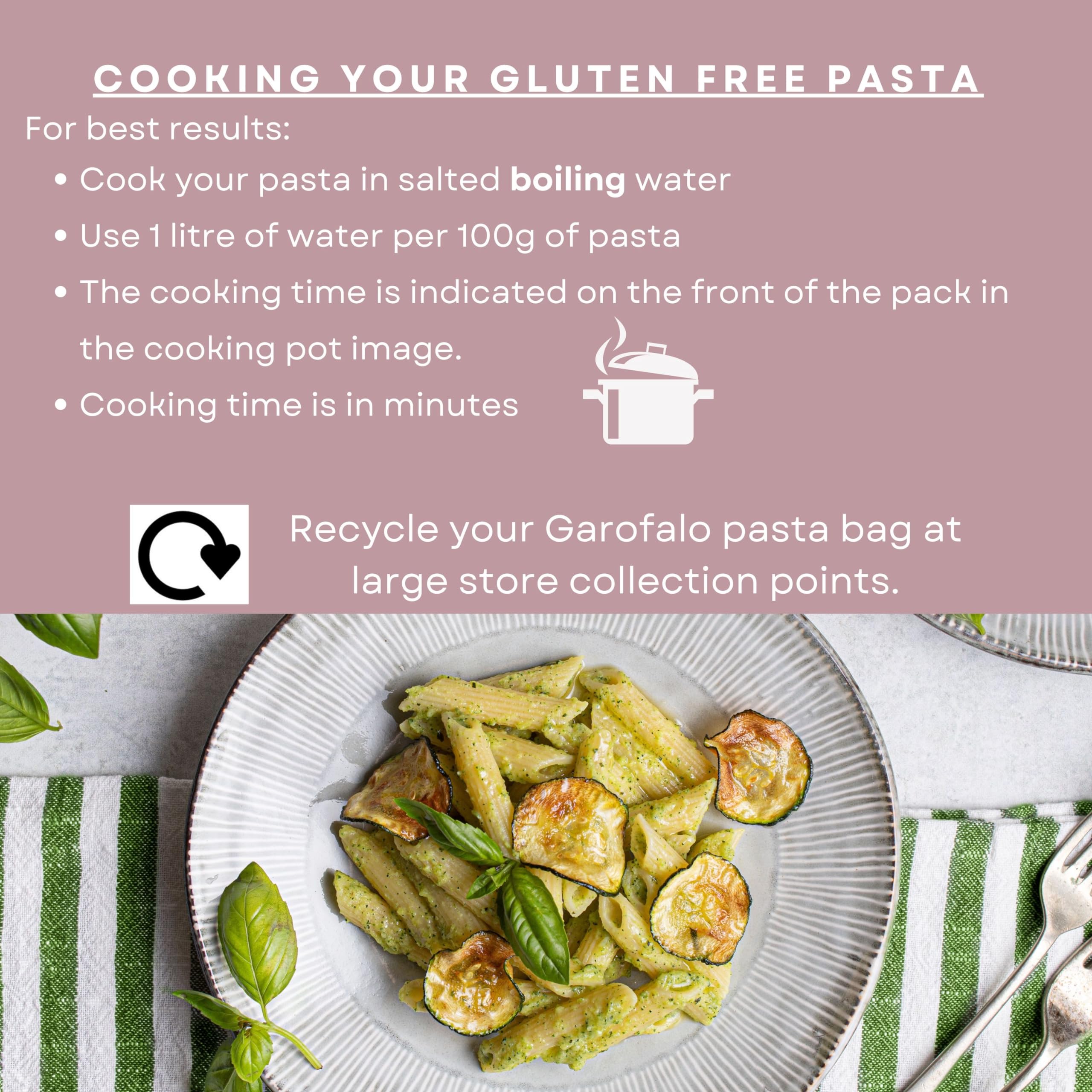 Garofalo Gluten Free Casarecce Italian Dried Pasta - Bronze Drawn, 400g 3