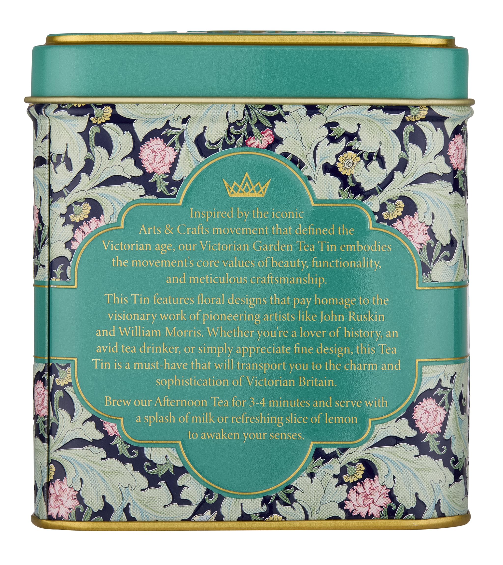 New English Teas Victorian Garden Tea Tin - English Afternoon 32-Bag Black Tea Collection 6