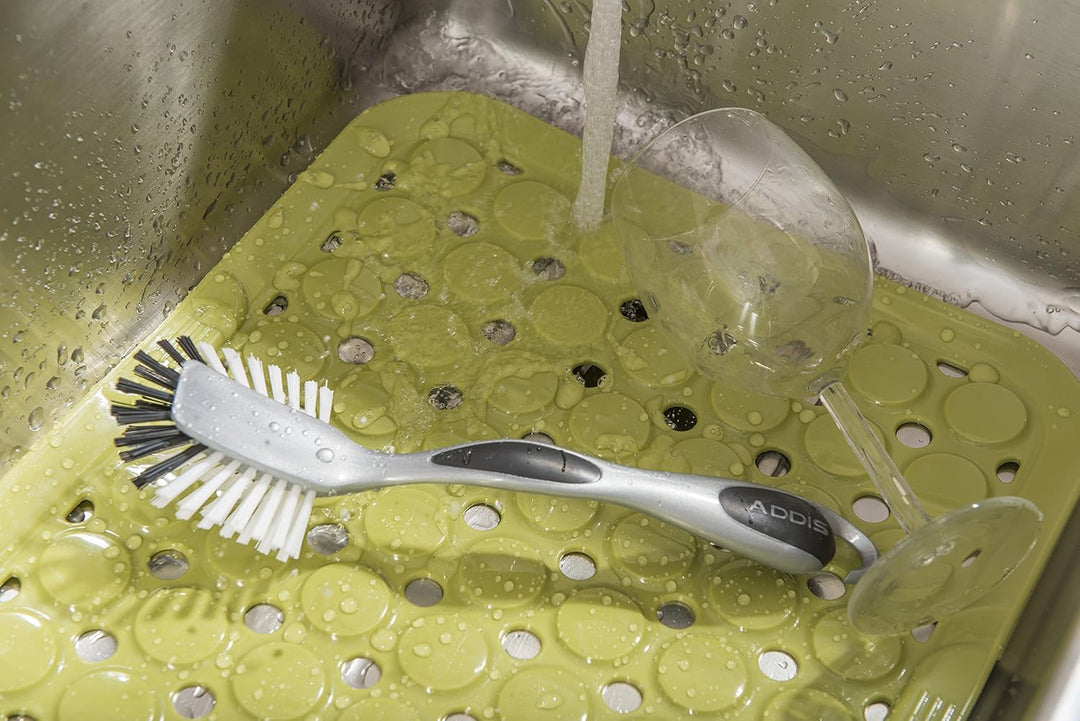 Addis Ultra Grip Jumbo Dish Brush - Metallic Silver