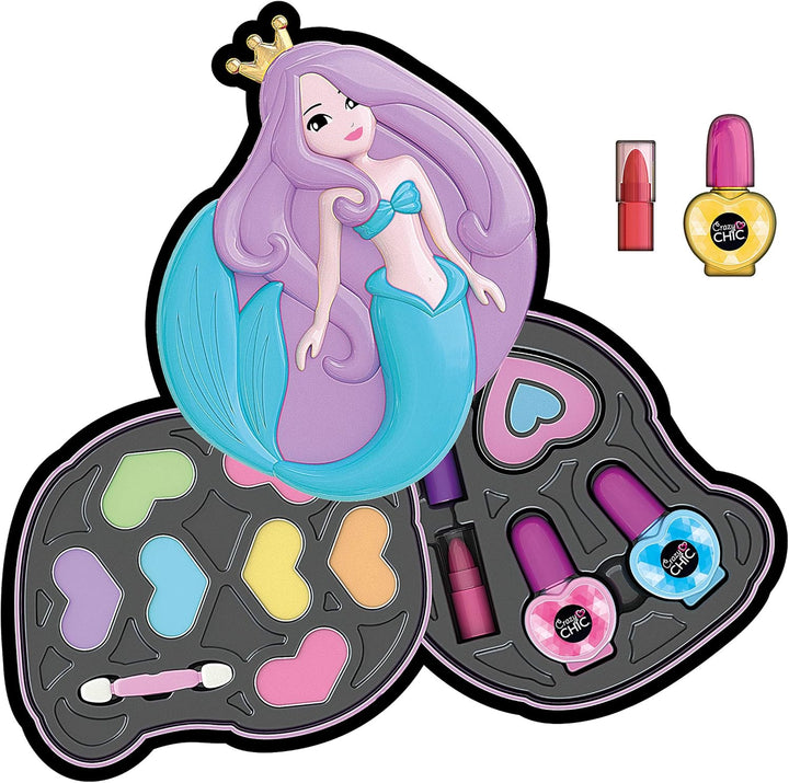 Clementoni - Crazy Chic Lovely Mermaid Makeup Set for Kids (34 x 6 x 30 cm)