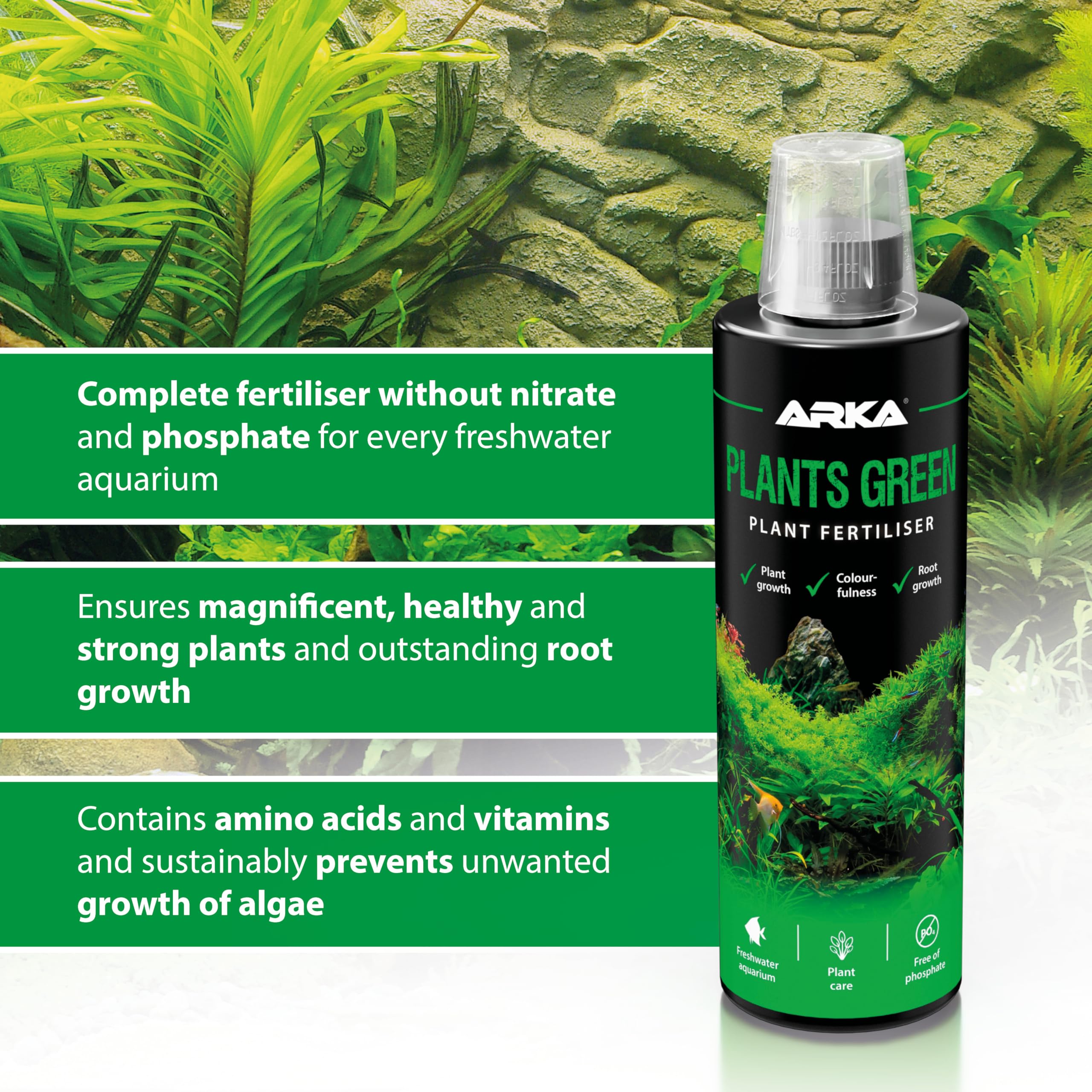 ARKA Plants Green Aquarium Plant Fertiliser - 236 ml | Micronutrient Rich | Promotes Lush Growth 4