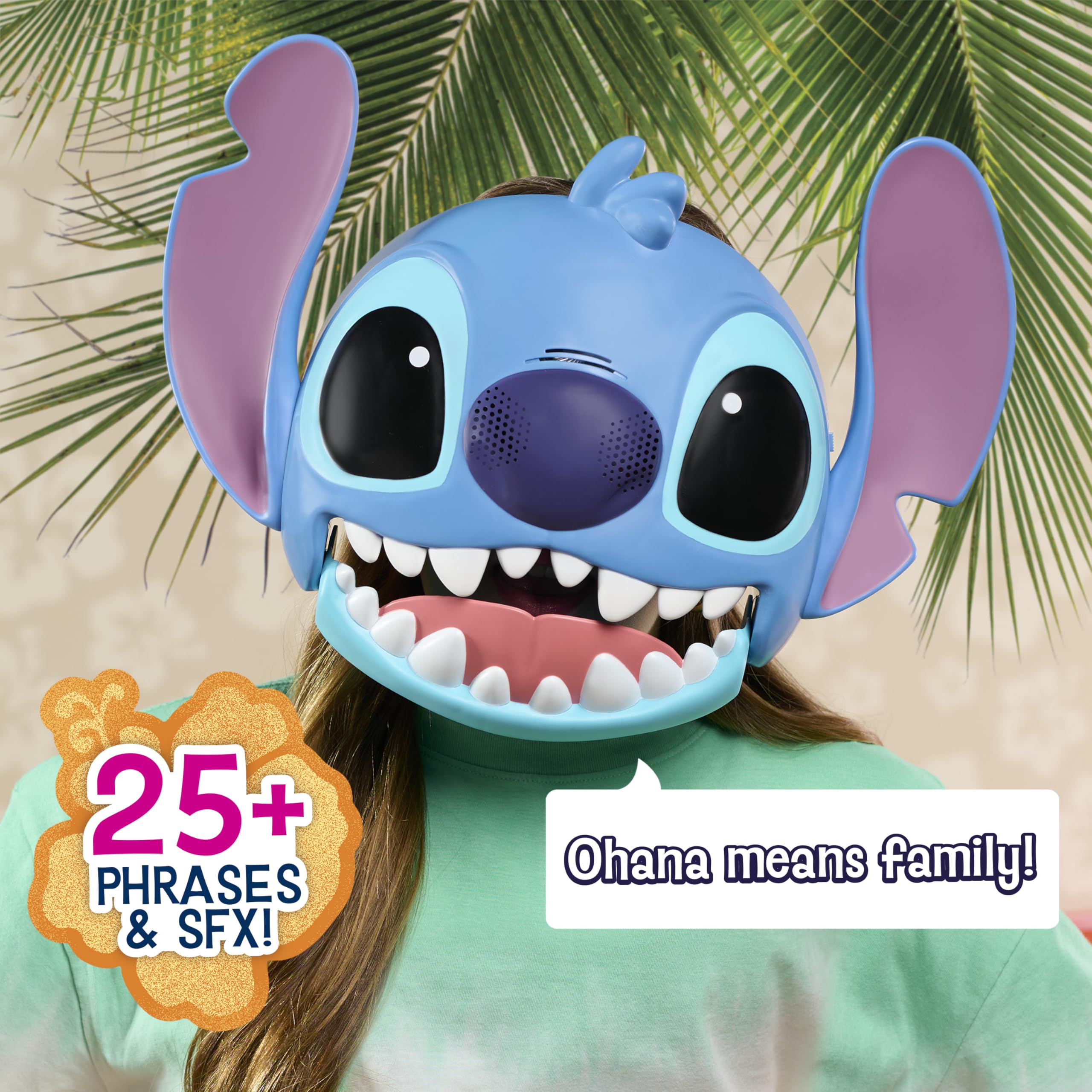 Just Play Disney Stitch Talking Mask - 25+ Sounds & Phrases, Adjustable Fit, Ages 3+ 2