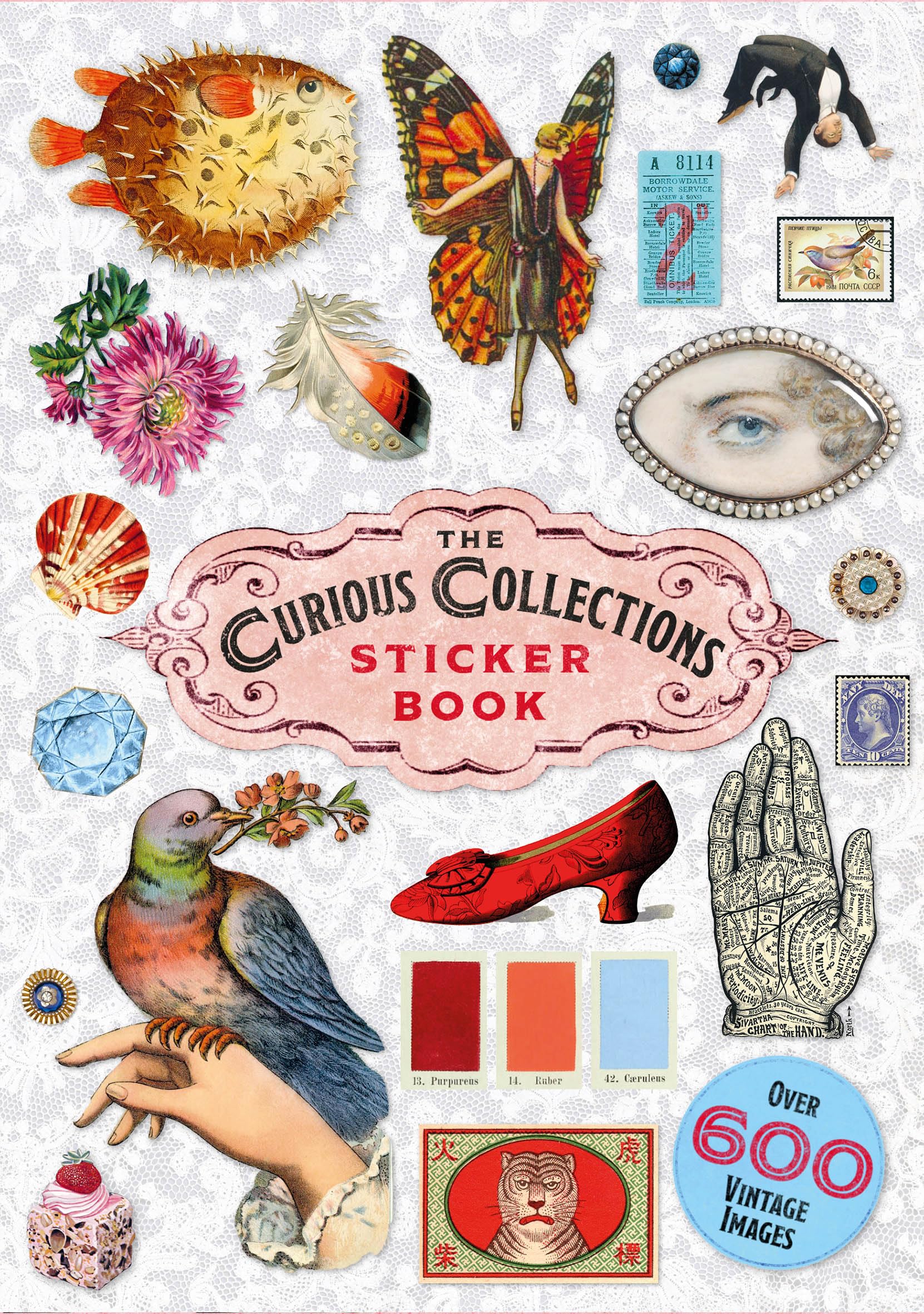 Skittledog The Curious Collections Sticker Book - Vintage Ephemera | 88 Pages | Paperback 1