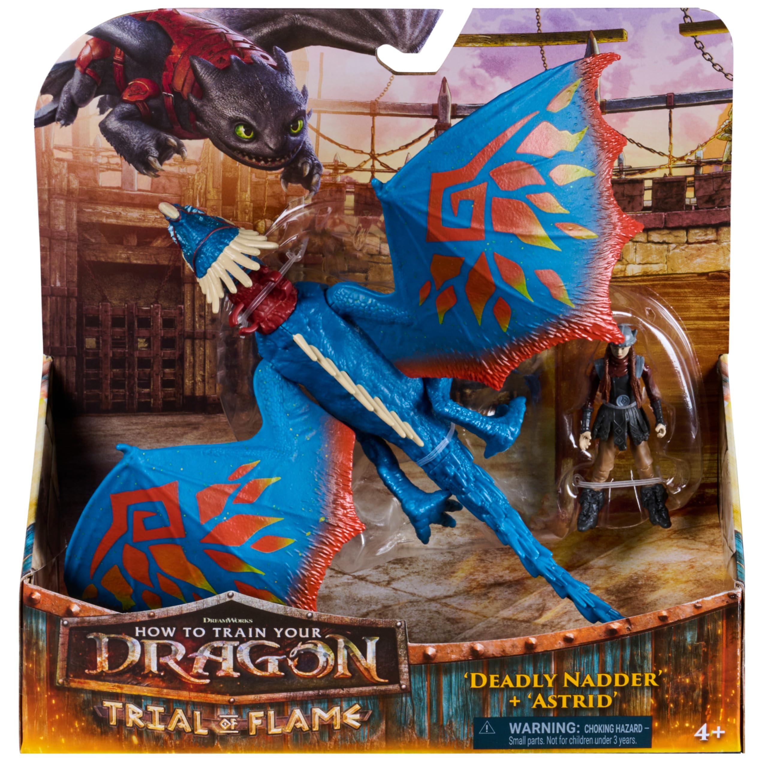 Spin Master Dreamworks Dragons Toothless Action Figure - 10 Inch, Multicolor, Ages 4+