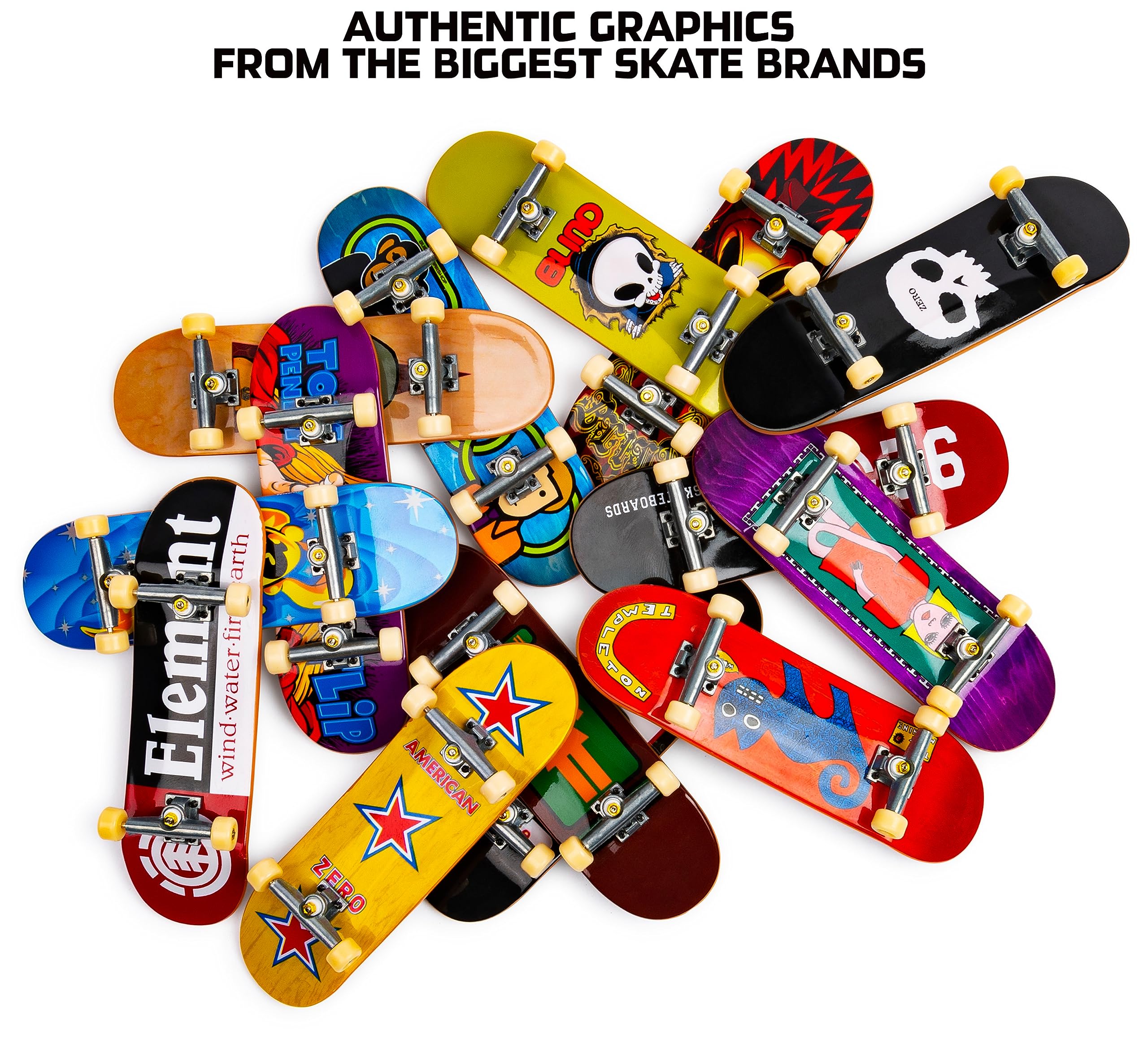 Tech Deck 96-mm Fingerboard with Authentic Skate Designs | Ages 6+ | Customisable 3