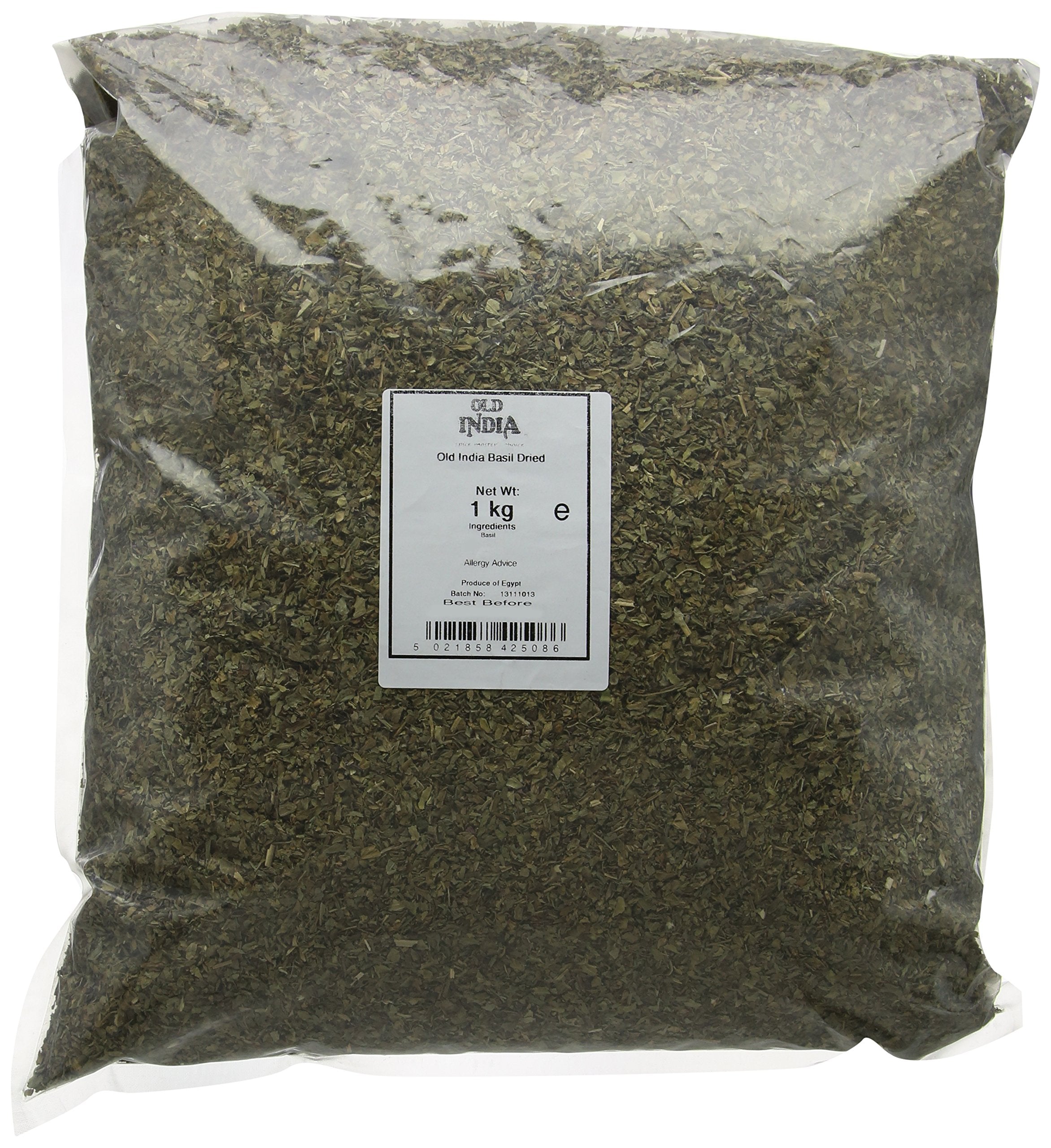 Old India Dried Sweet Basil Leaf - 1 kg Natural Herb for Cooking | 2 Year Shelf Life 1