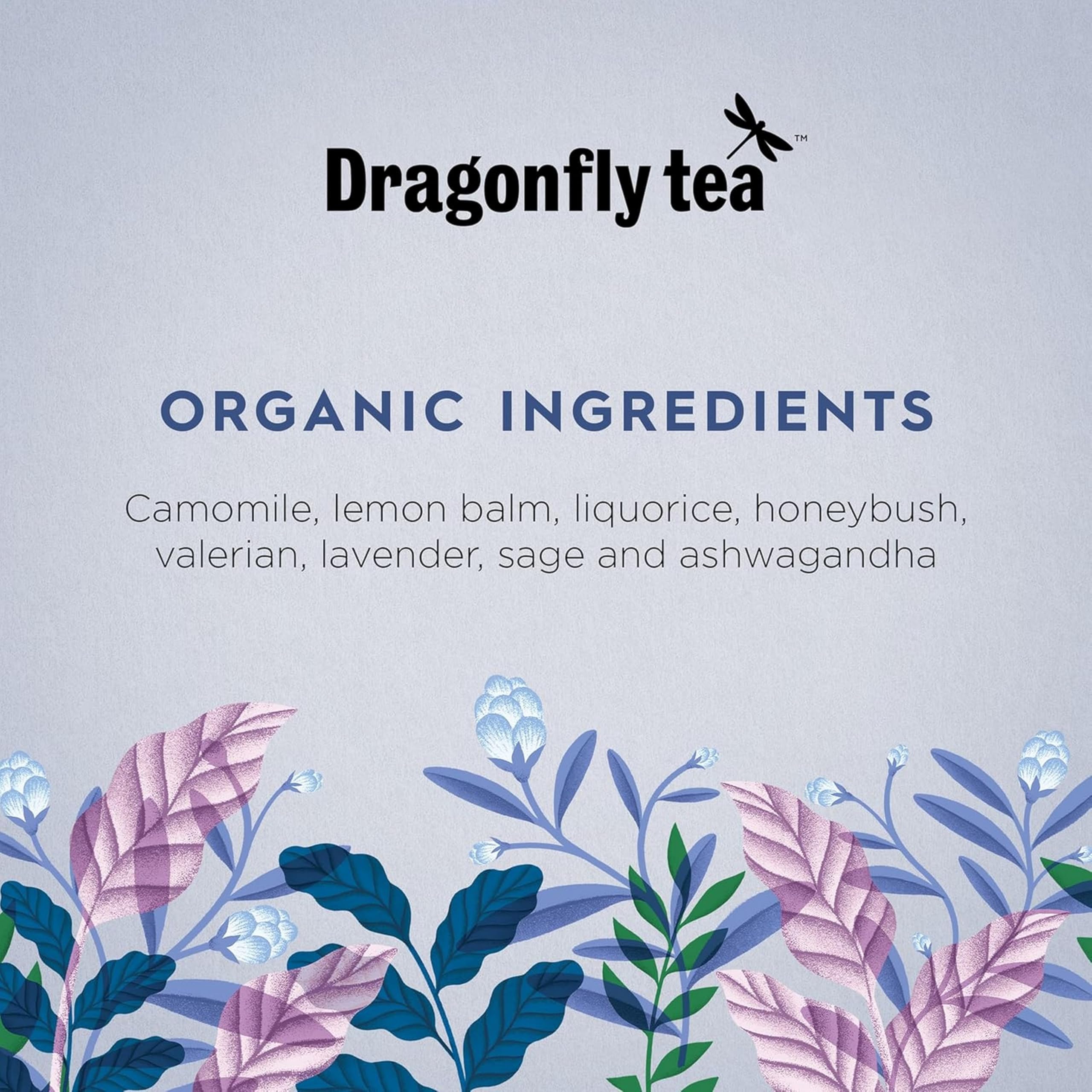 DRAGONFLY Night Sky Calm Tea - Organic Sleep Aid with Camomile & Valerian | 80 Compostable Teabags 2