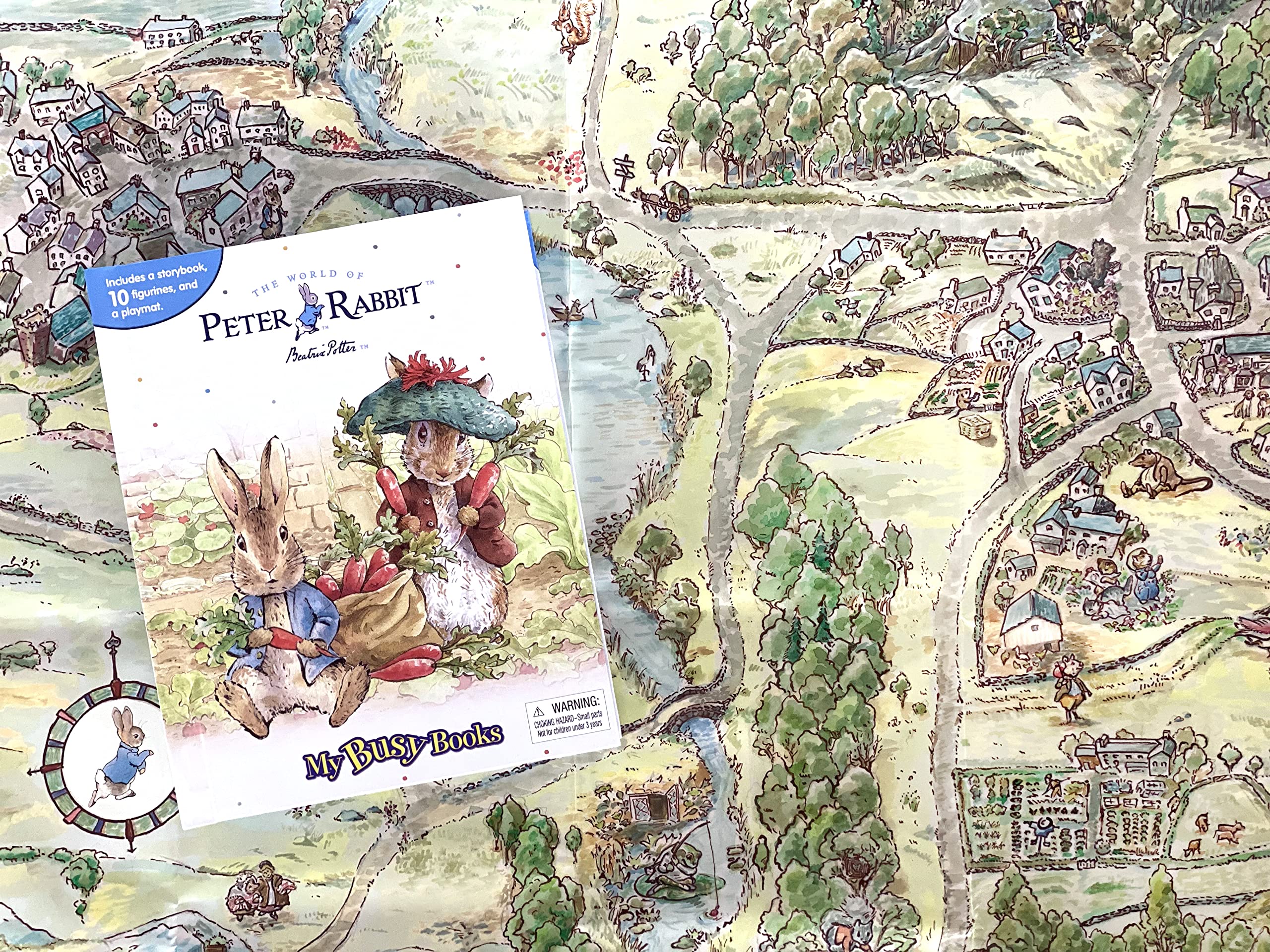 Phidal The World of Beatrix Potter Peter Rabbit My Busy Books - Includes Storybook, 10 Figurines, Playmat | Ages 3+ 2