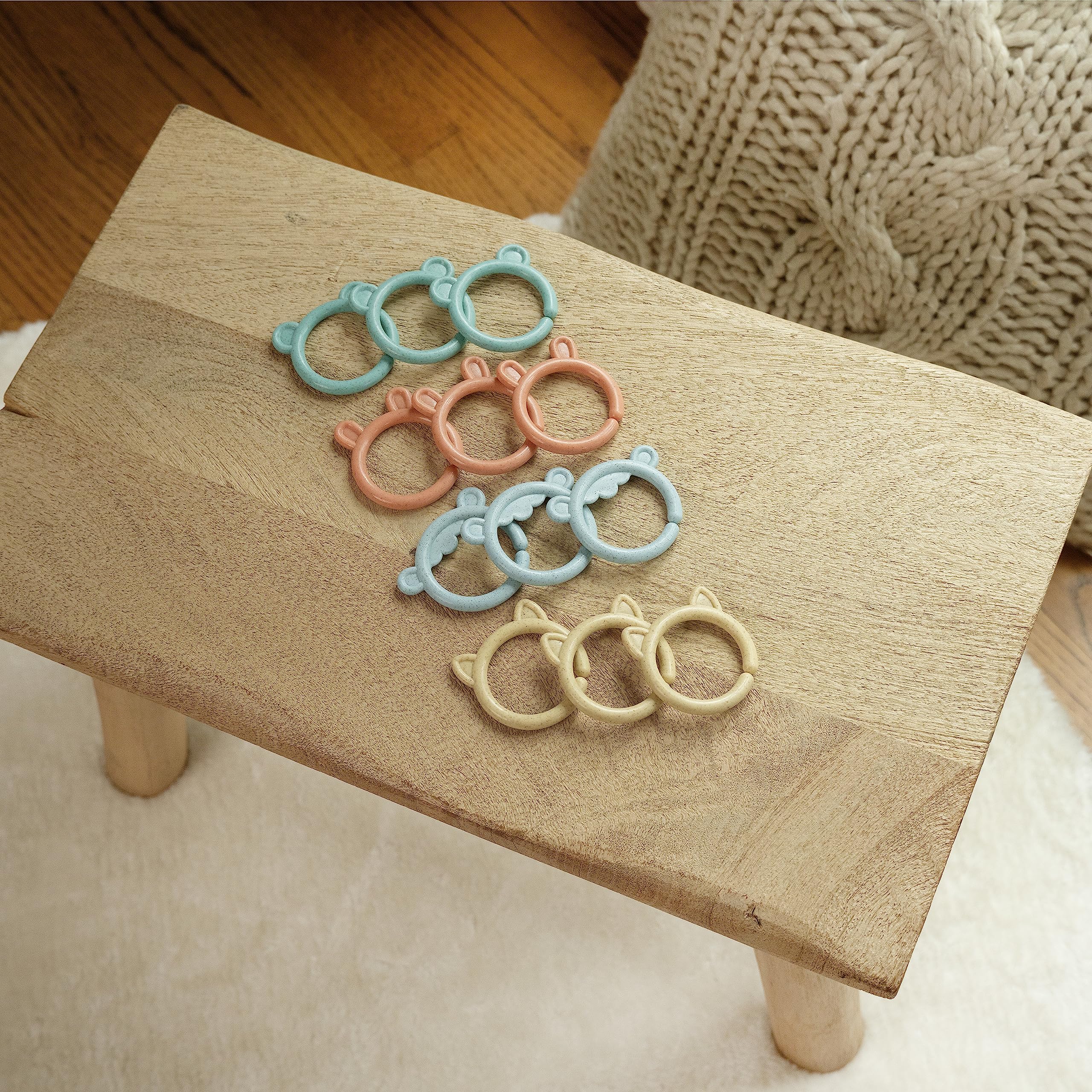 Ingenuity Sheppy's Squad Toy Links for Newborn and Up | 12 Links | Plant-Based Plastic 4
