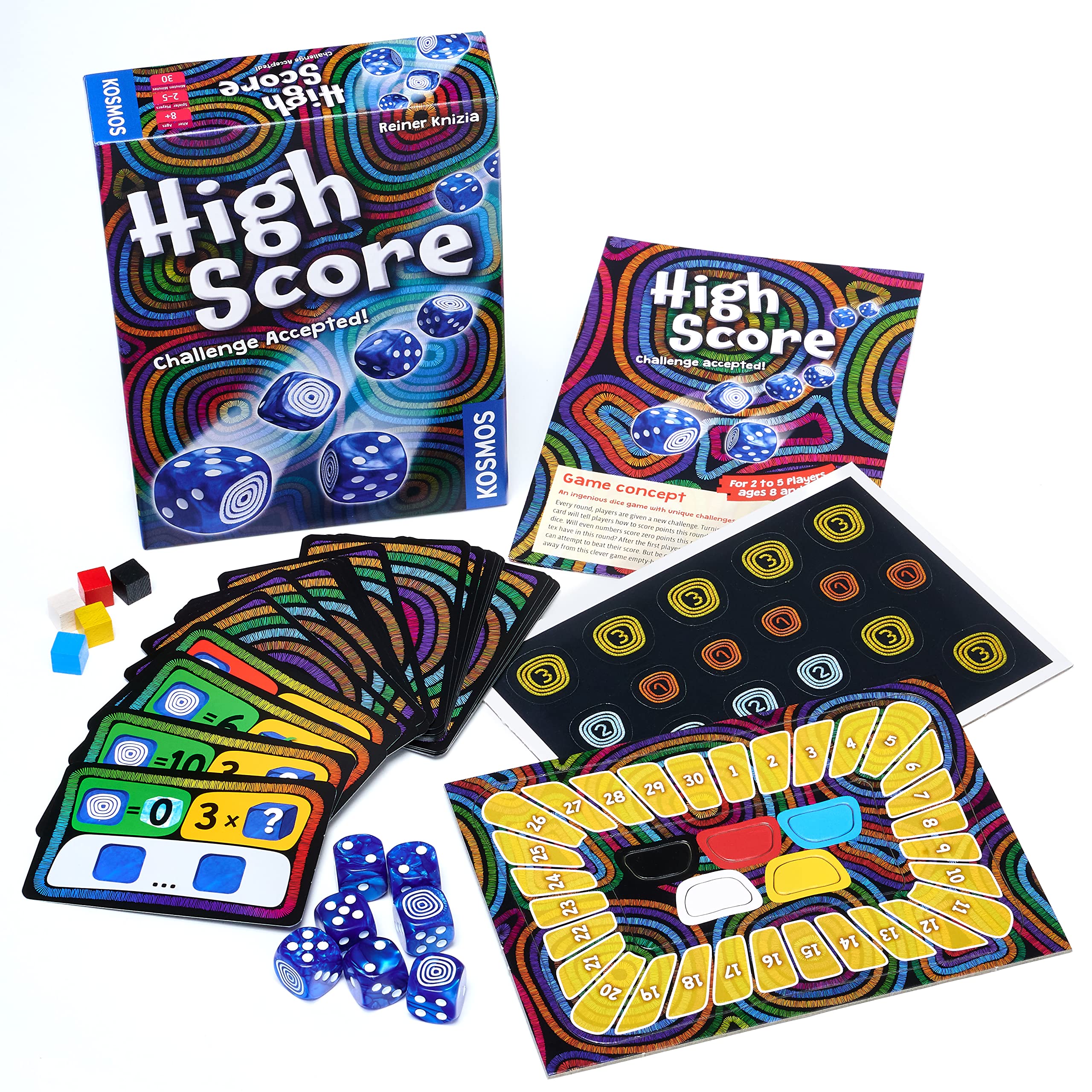 Thames & Kosmos High Score Dice Game - Strategy for 2-5 Players Ages 8+ | English & German Edition 4