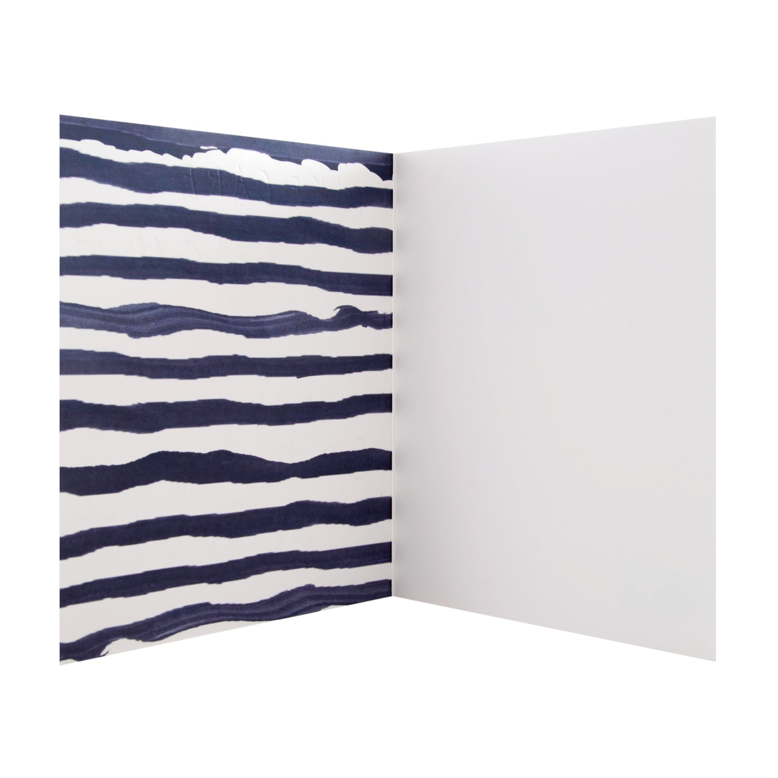Hallmark Take Care Card - Blank Inside | Blue with Gold Foil | 18 cm x 16 cm 2