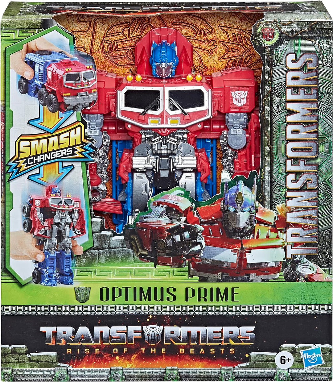 TRANSFORMERS Toys Rise of the Beasts Film, Smash Changer Optimus Prime Action Figure
