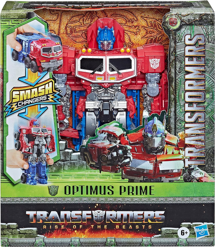 TRANSFORMERS Toys Rise of the Beasts Film, Smash Changer Optimus Prime Action Figure