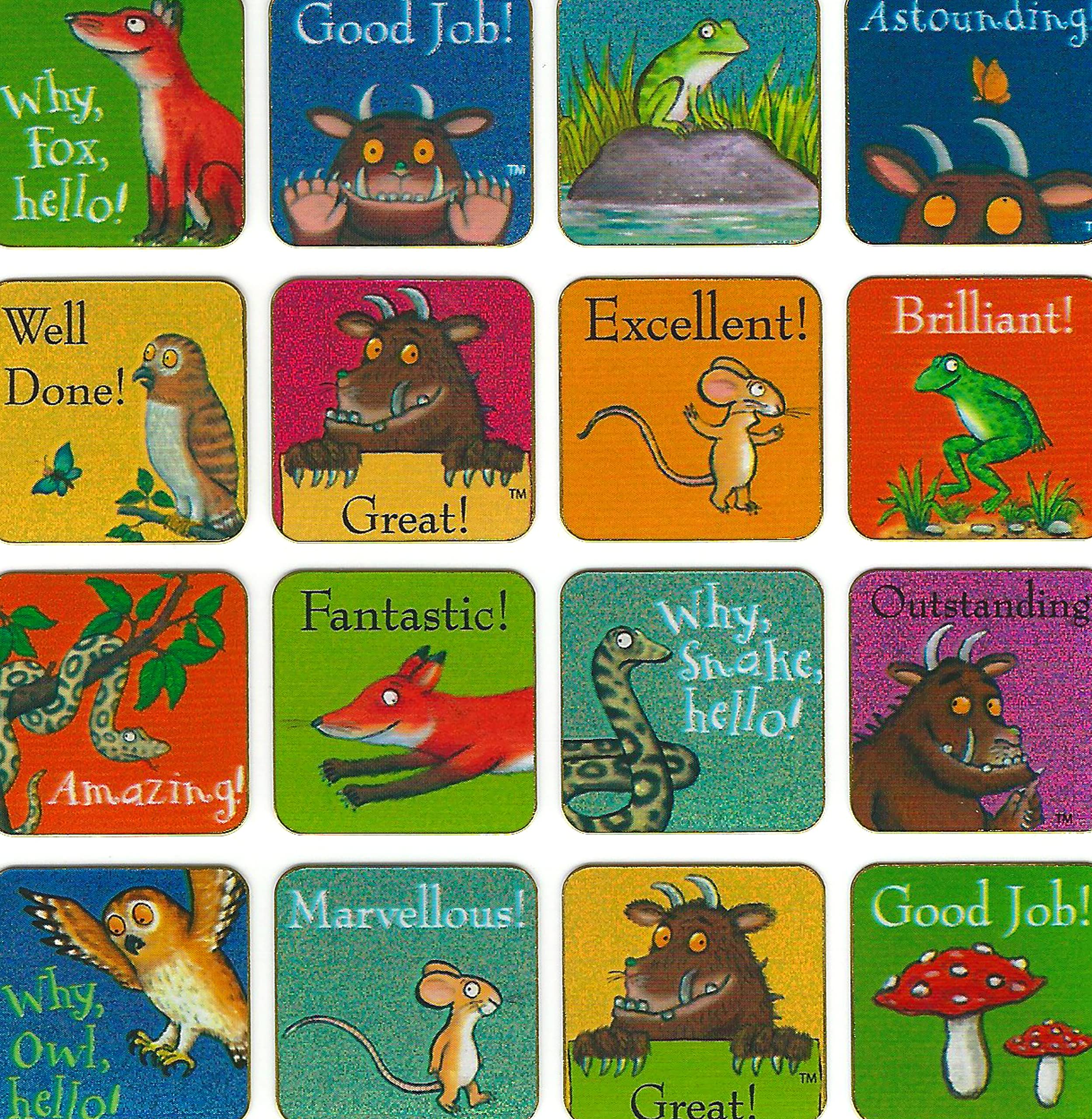 Paper Projects The Gruffalo Reward Chart with Reusable Sparkly Stickers | Multicolor | 29.7cm x 42cm 5