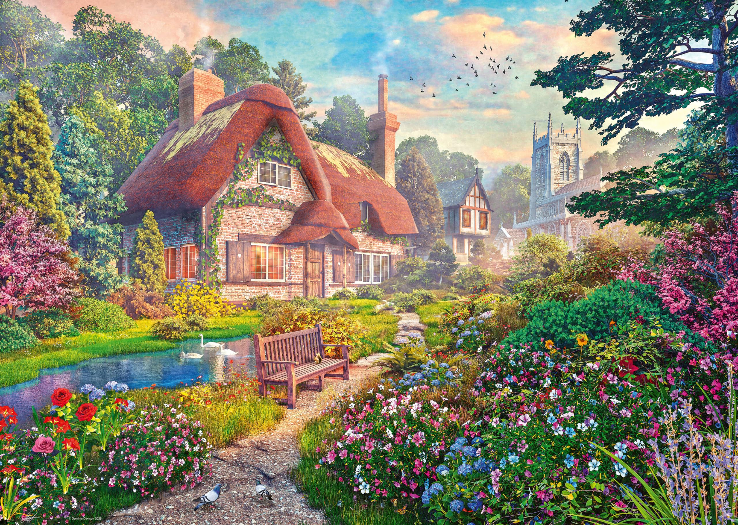 Ravensburger Oak Tree Cottage 1000 Piece Jigsaw Puzzle | Adults & Kids 12+ | 70 x 50cm 1