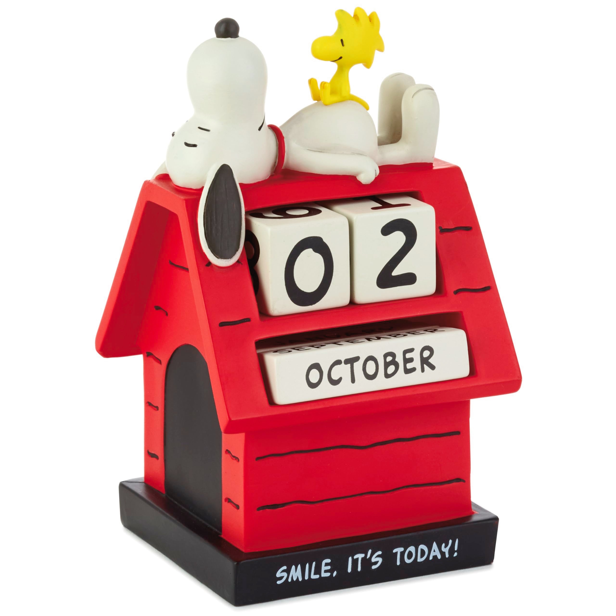 Hallmark SNOOPY & WOODSTOCK Perpetual Calendar | Resin Construction | H14.4cm x W8.4cm 1
